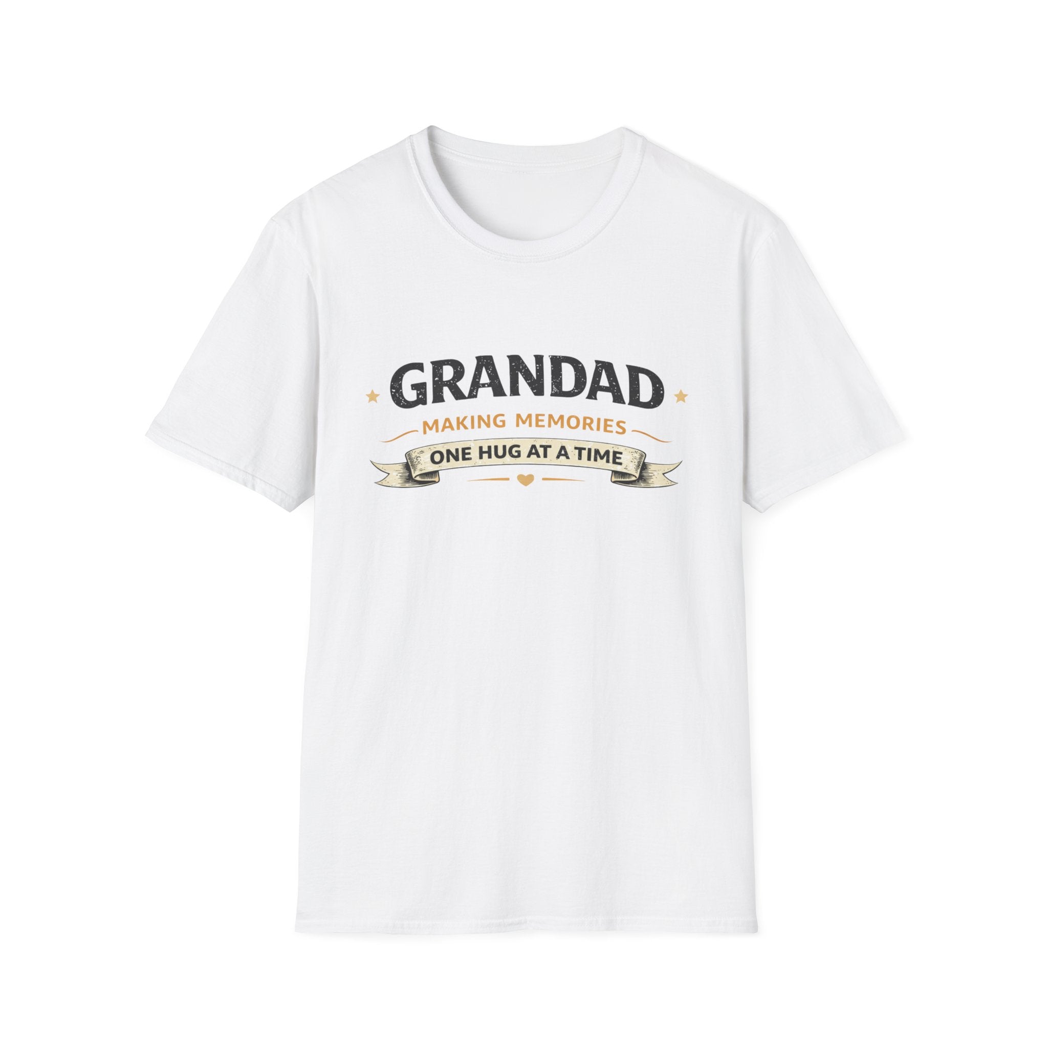 Grandad T-Shirt - "Making Memories One Hug at a Time" Grandpa Gift Tee