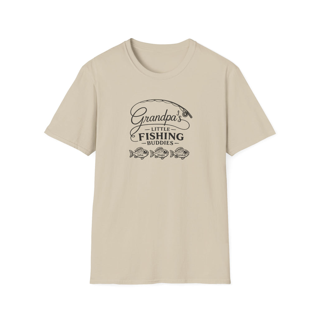 Grandpa's Little Fishing Buddies T-Shirt — Father's Day Fisherman Gift