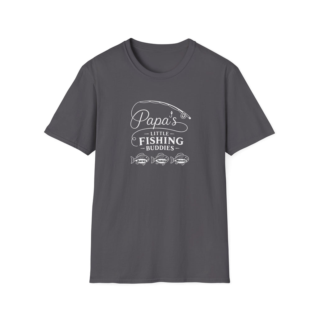 Papa's Little Fishing Buddies T-Shirt — Fathers Day Fishing Tee