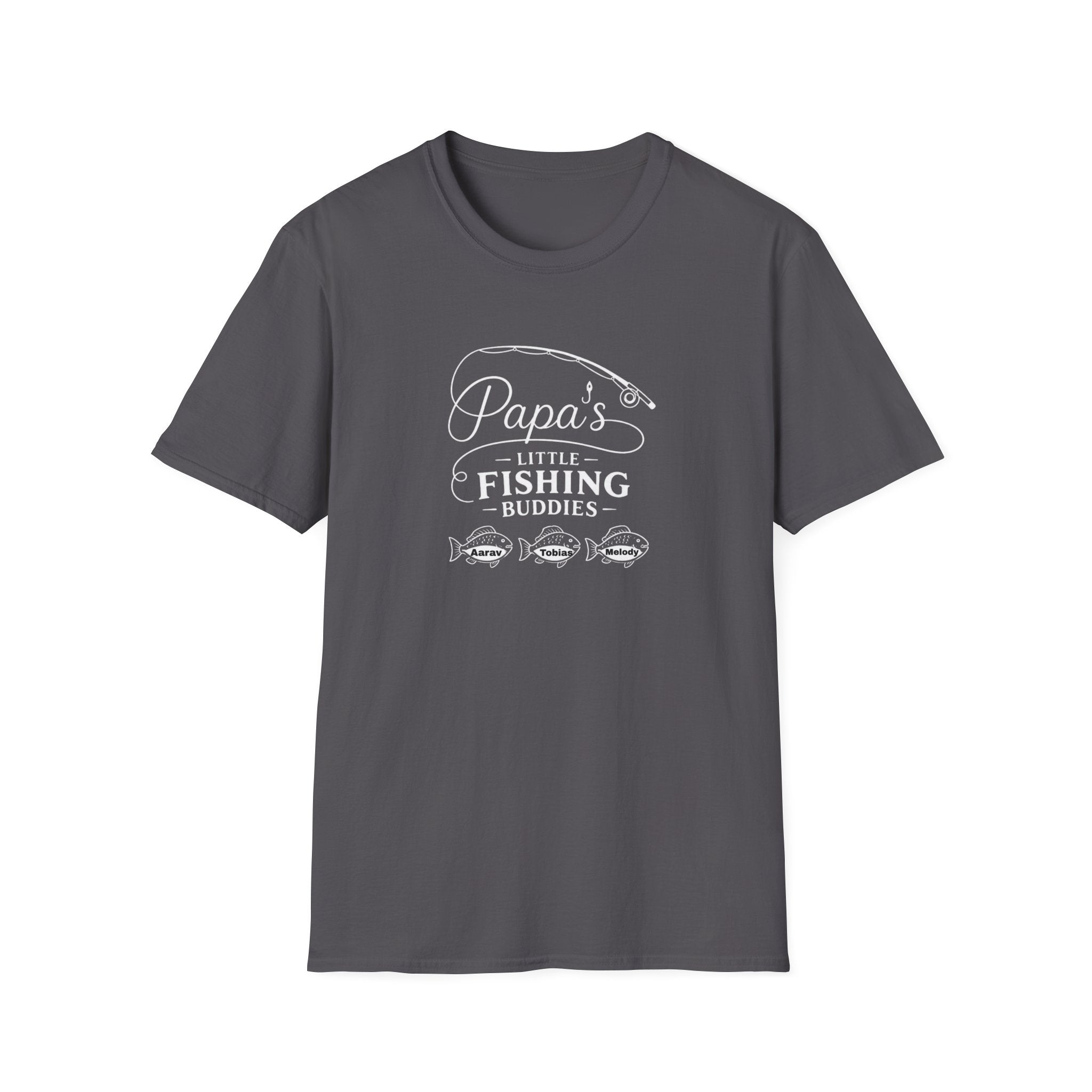 Papa's Little Fishing Buddies T-Shirt — Fathers Day Fishing Tee