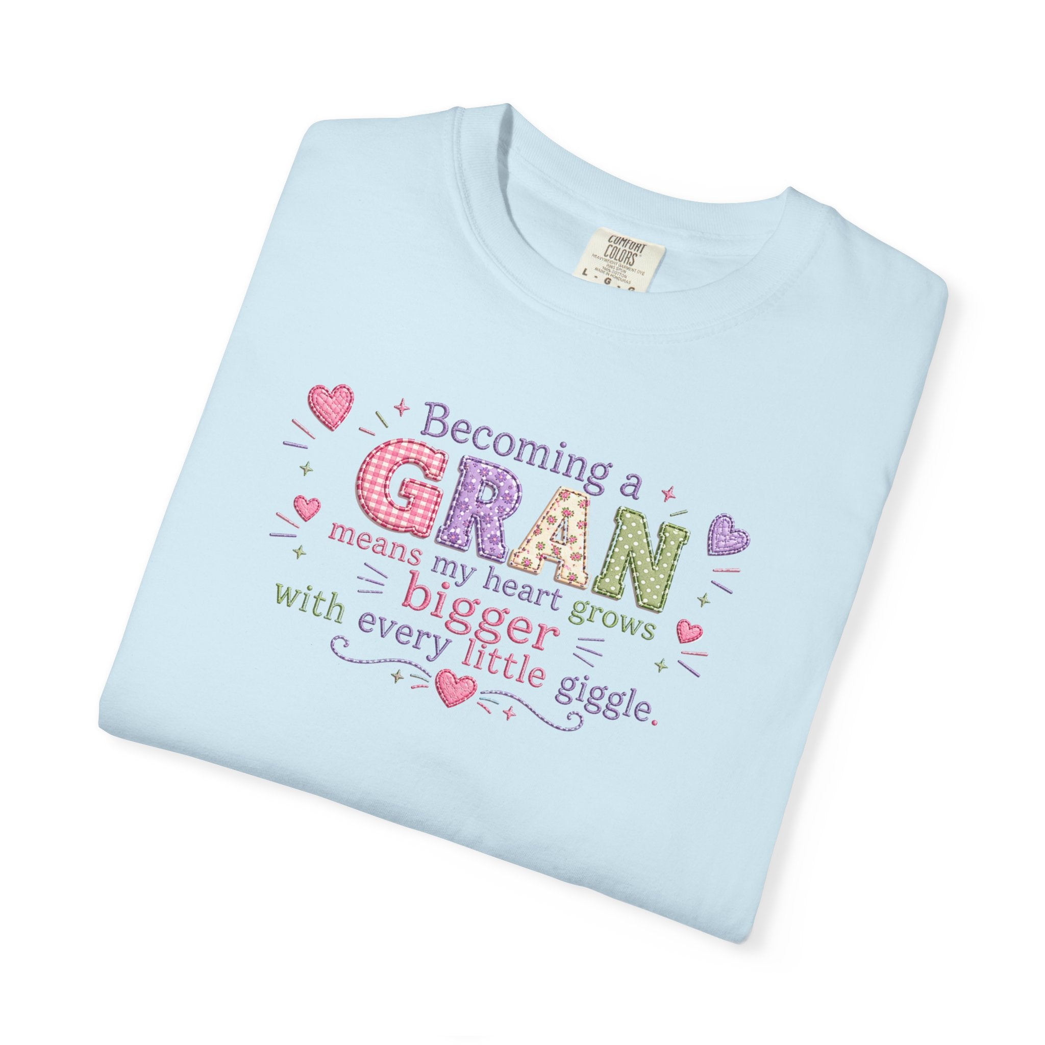 Heartfelt Gran T-Shirt - Becoming a Gran Means My Heart Grows Bigger
