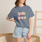 Nana Family Name T-Shirt — "This Nana Belongs To" Floral Grandma Gift
