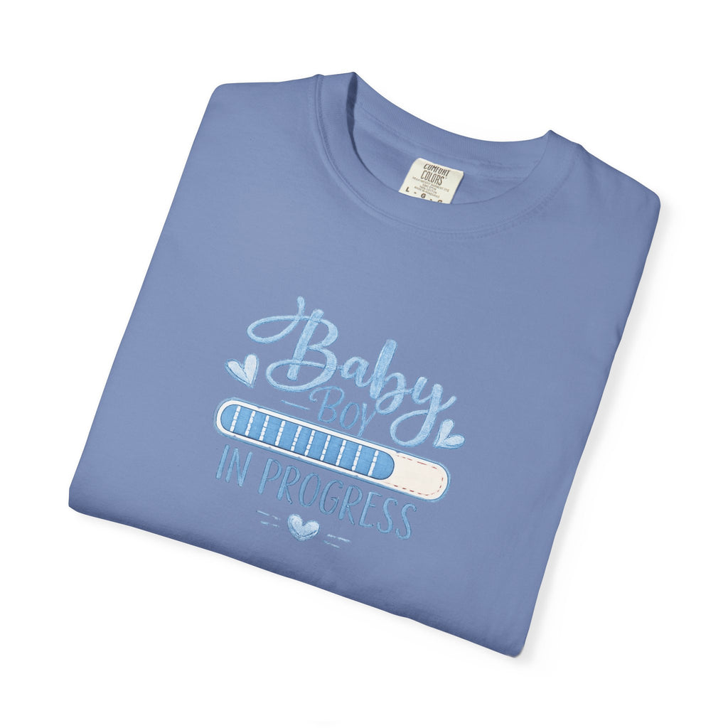 Baby Boy In Progress T-Shirt — Pregnancy Announcement Tee