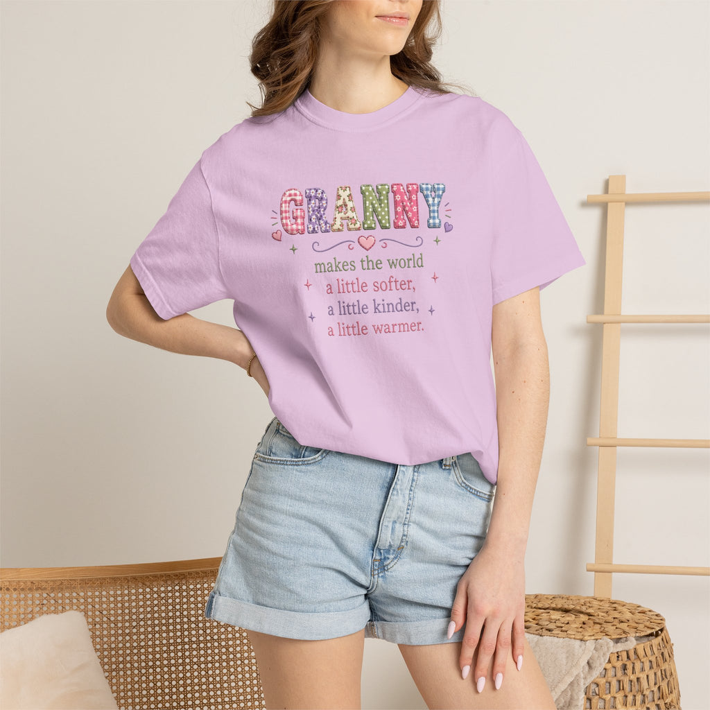 Granny Floral Graphic T-Shirt — "Granny makes the world a little softer, a little kinder, a little warmer"