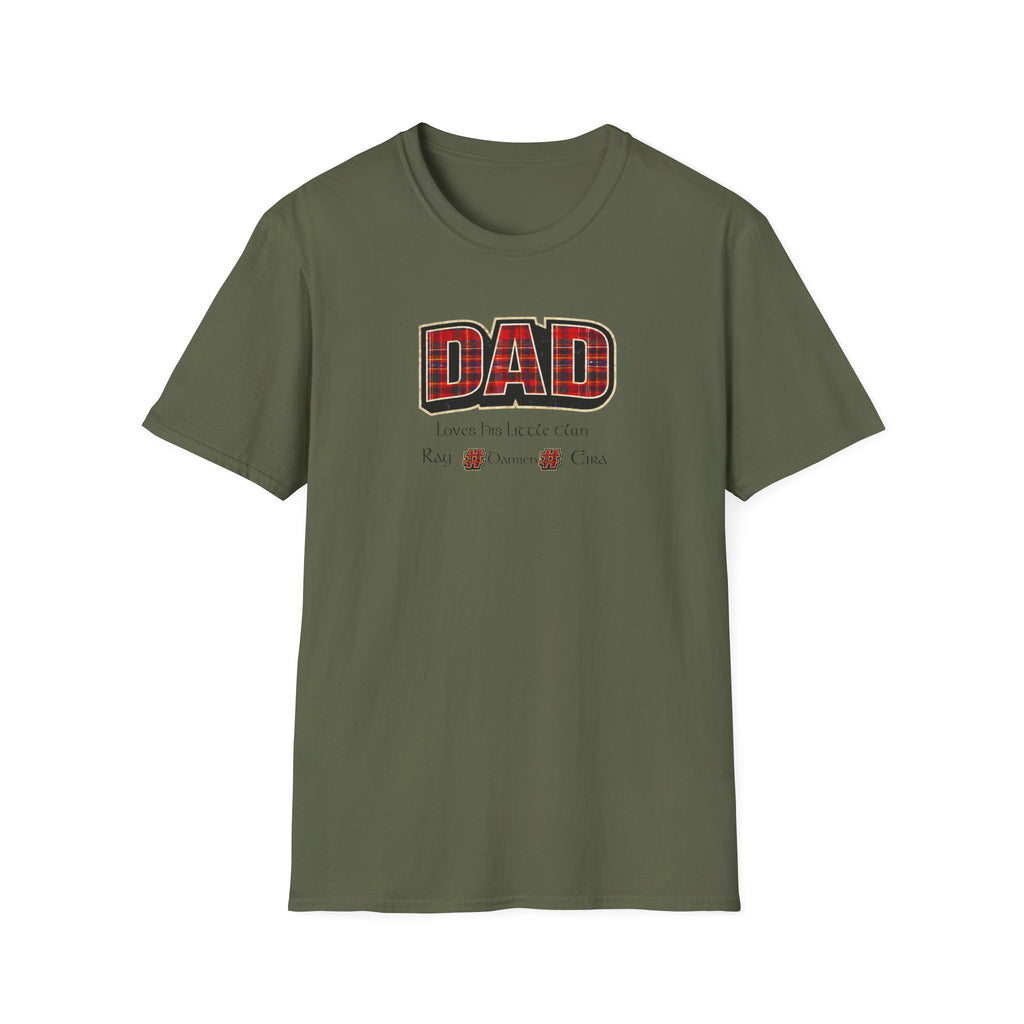 Dad Plaid Design T-Shirt – Rustic Father’s Day Gift