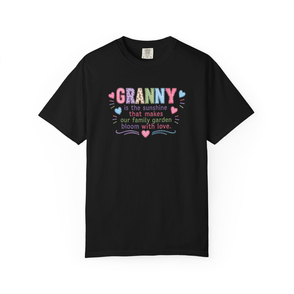 Granny Floral Tee — "Granny is the sunshine that makes our family garden bloom with love"