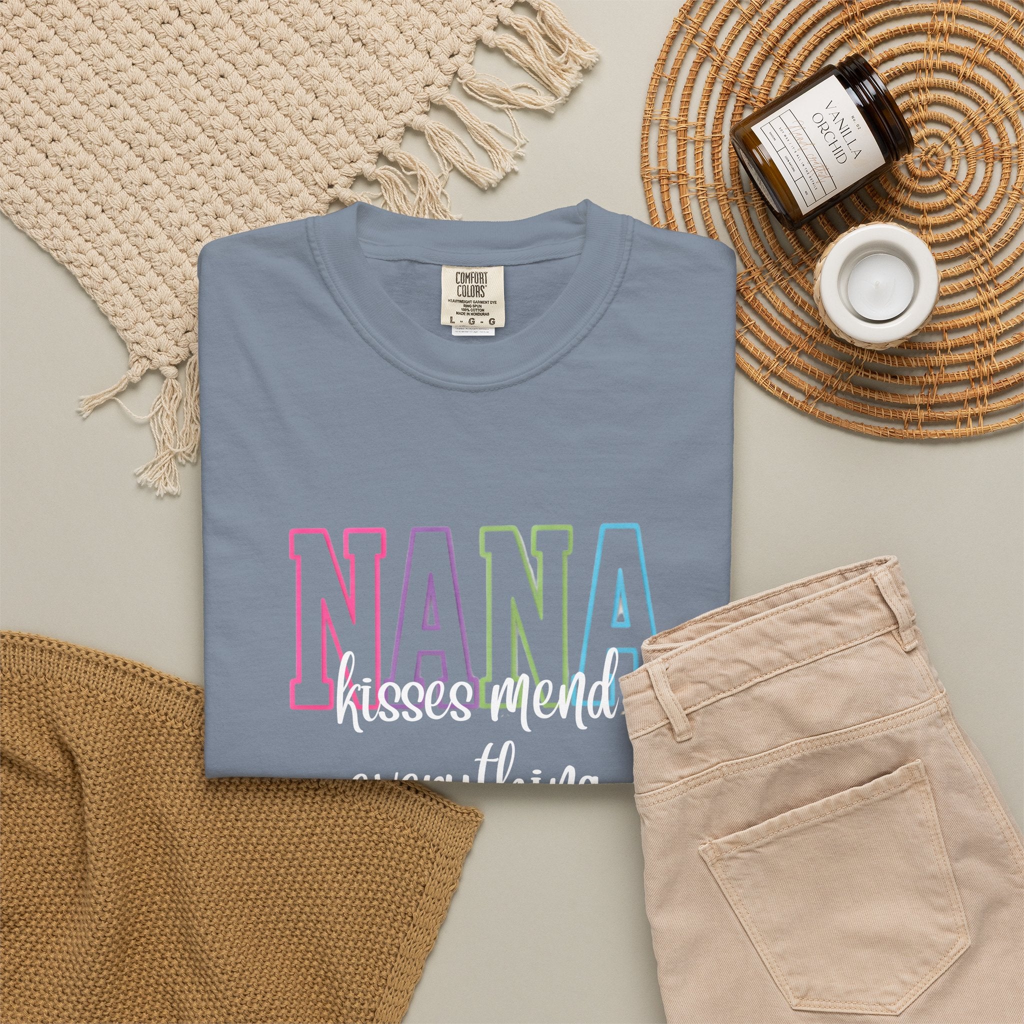 NANA Pastel Rainbow Tee — Grandma Gift T-Shirt