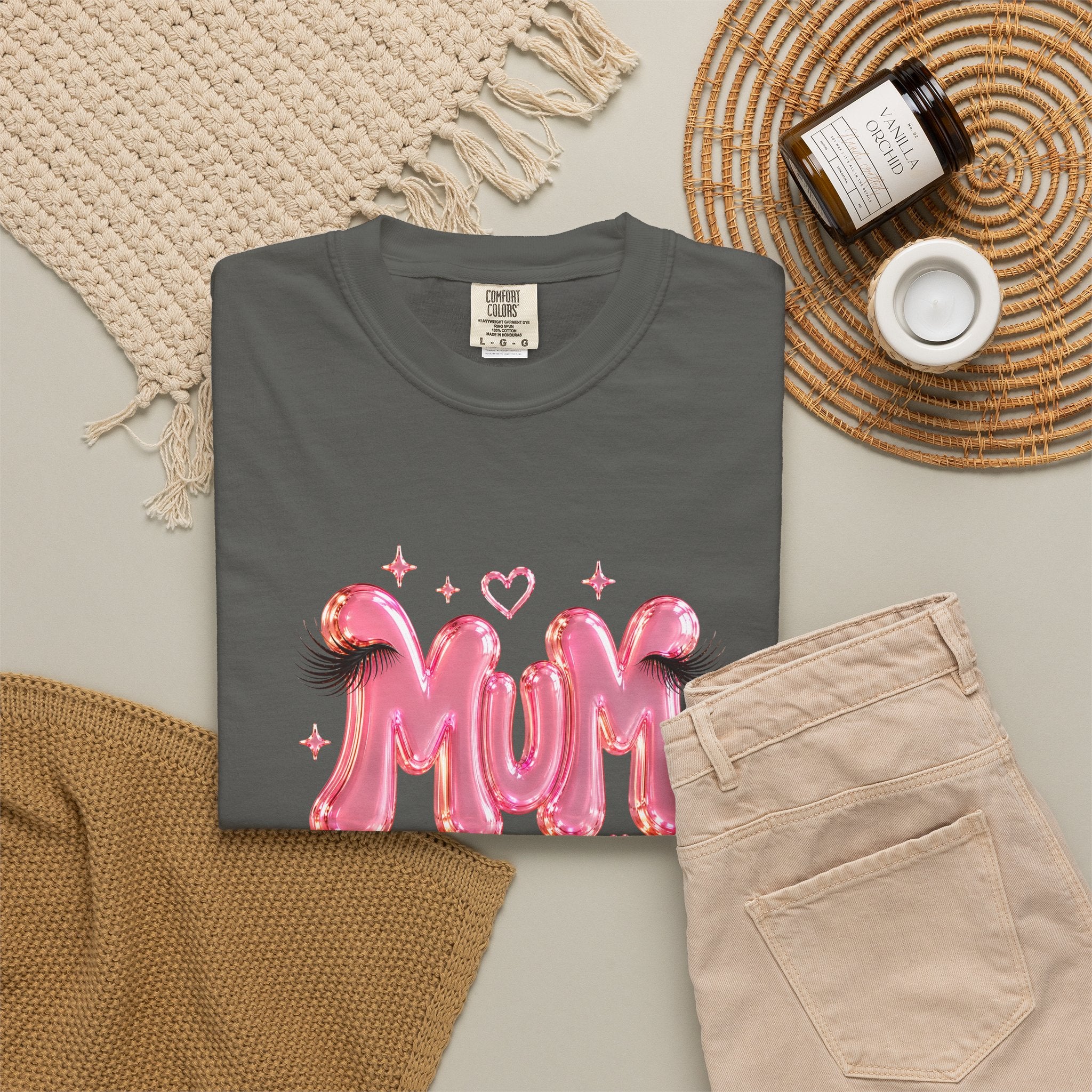 MUM Pink Balloon Eyelashes T-Shirt