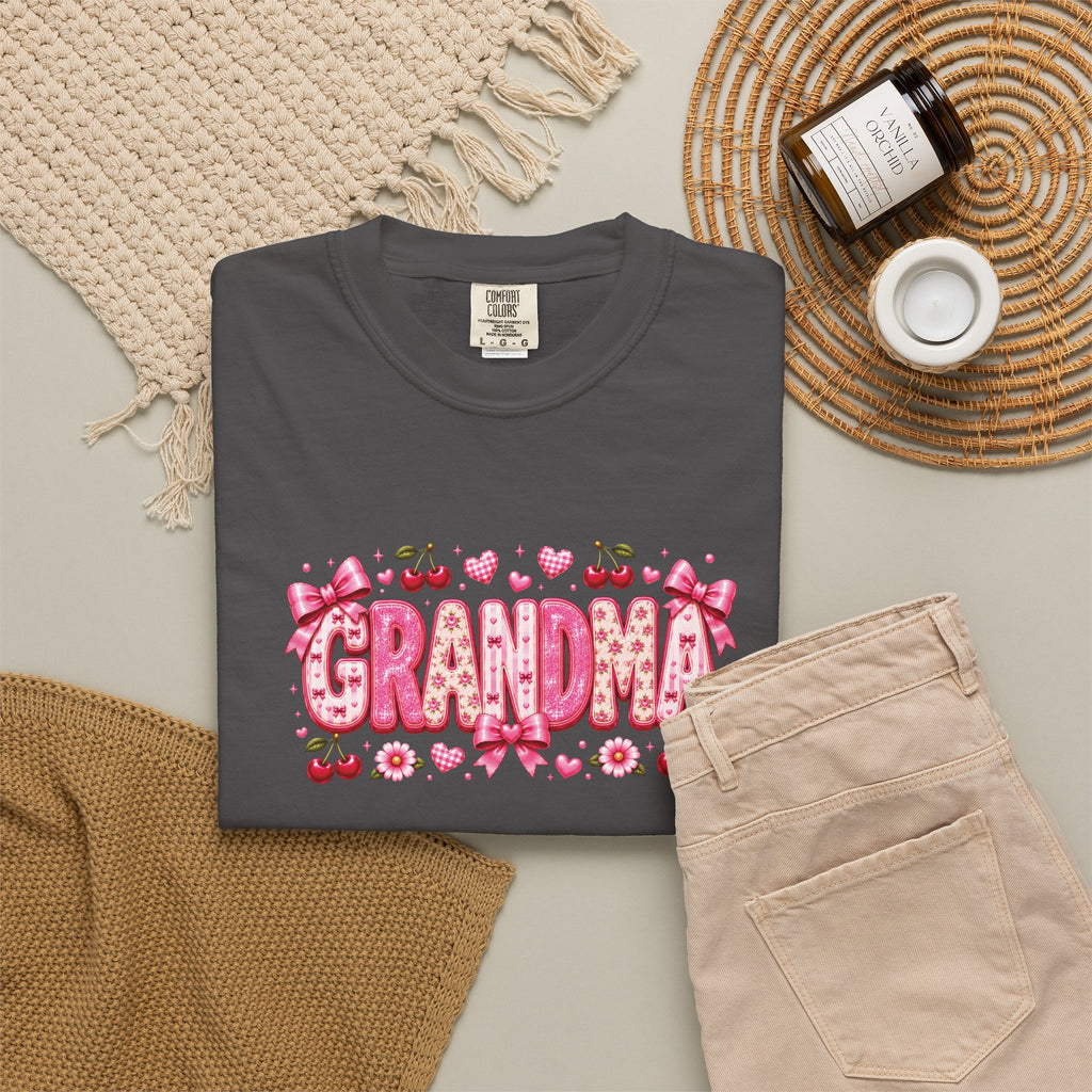 GRANDMA Floral Heart T-Shirt