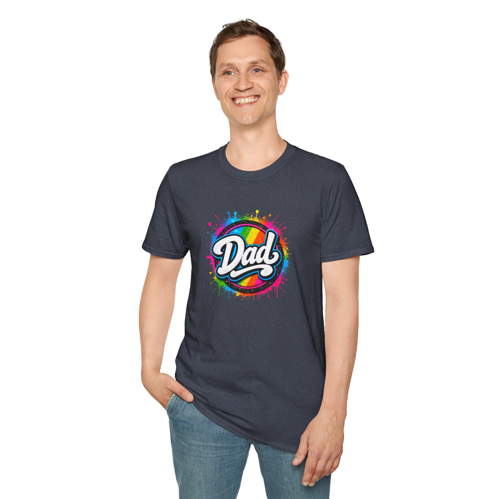 Dad Rainbow Graphic T-Shirt