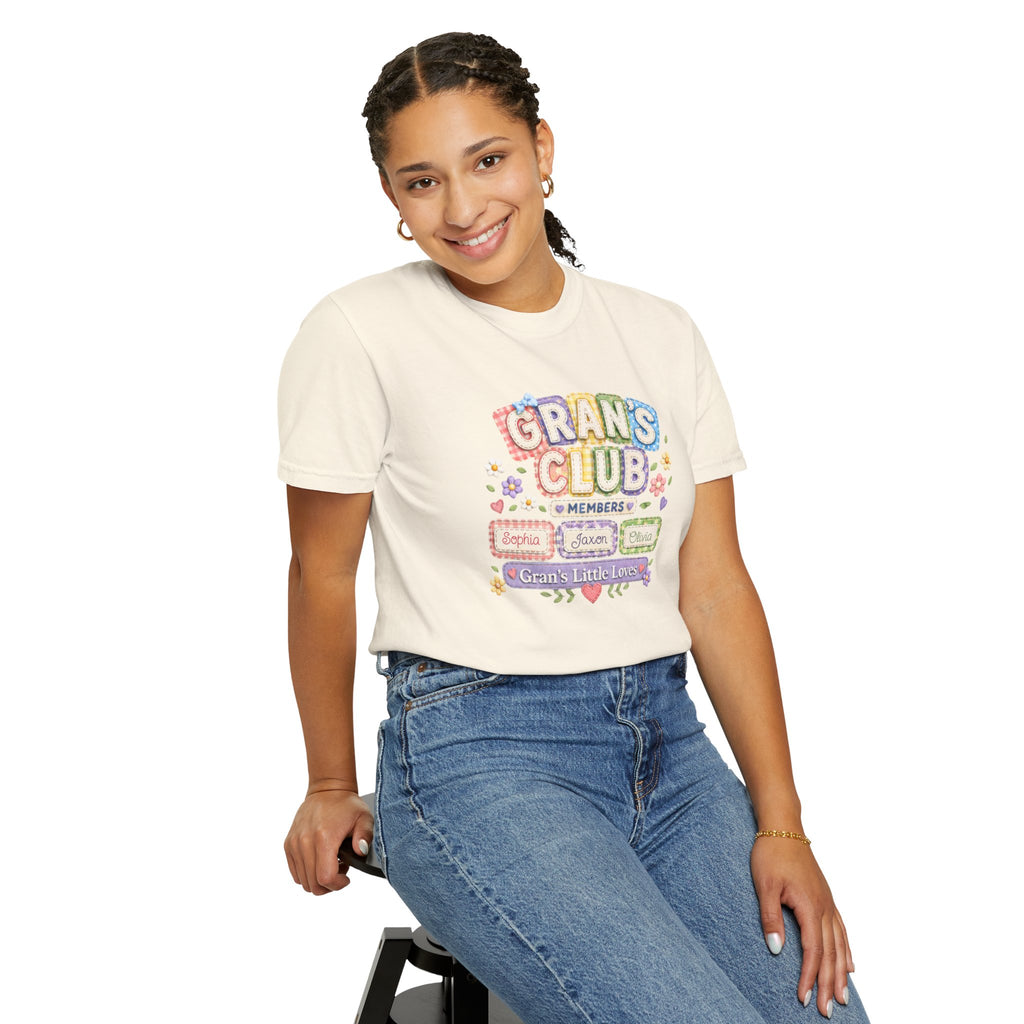 Grans Club T-Shirt – Personalized ‘Grans Club’ Family Names Tee