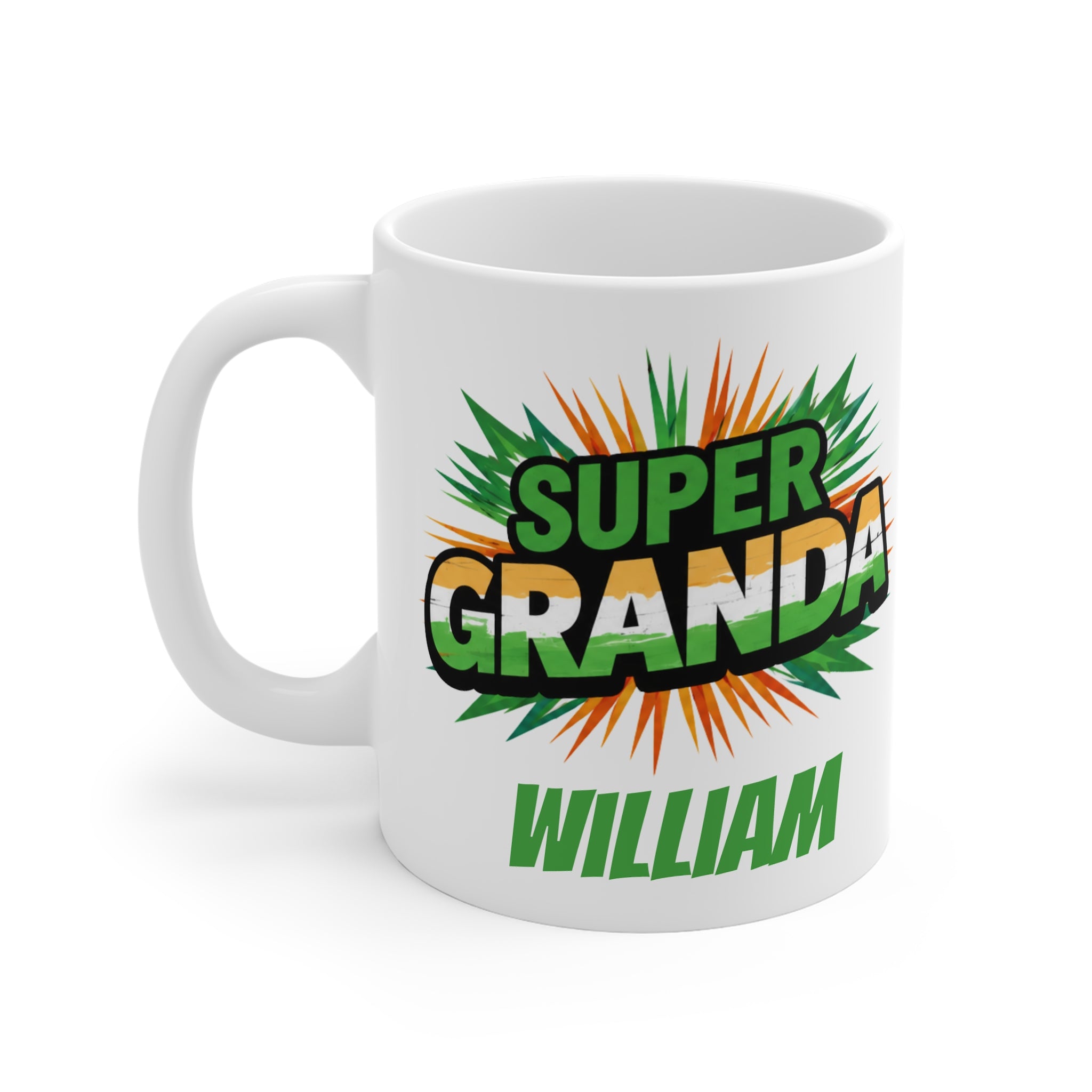 Super Granda Irish Flag Mug - Add Name -Personalise