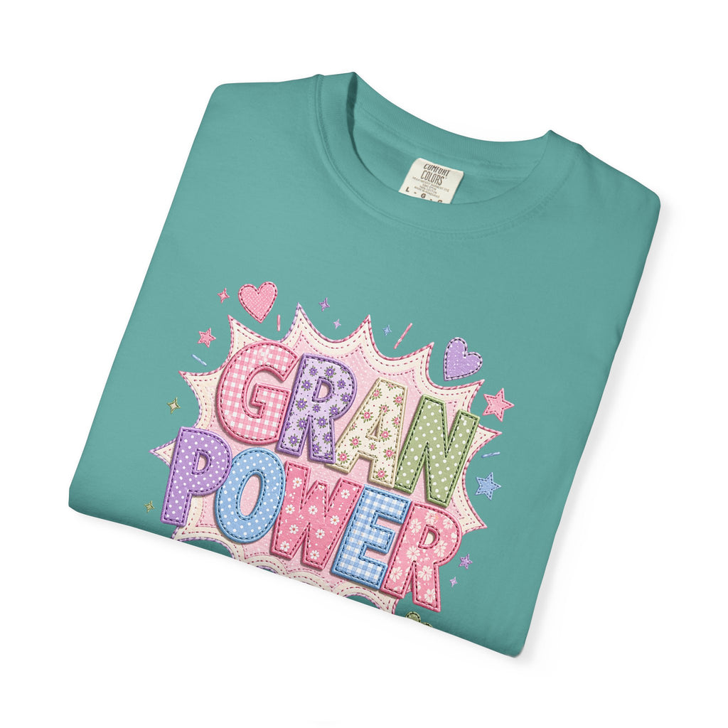 Gran Power T-Shirt — Cute Pastel 'Gran Power' Graphic Tee for Grandparents, Mother's Day Gift