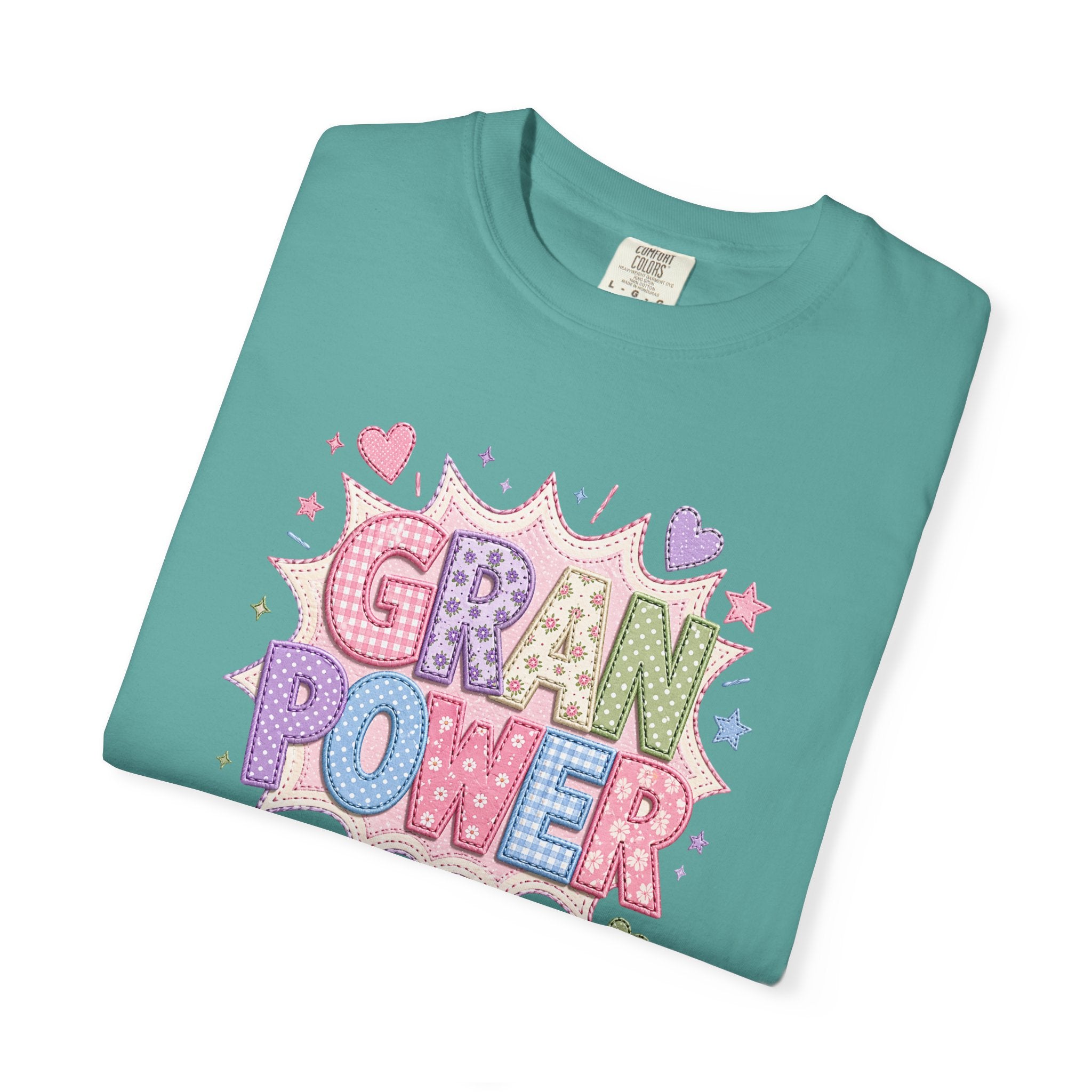 Gran Power T-Shirt — Cute Pastel 'Gran Power' Graphic Tee for Grandparents, Mother's Day Gift