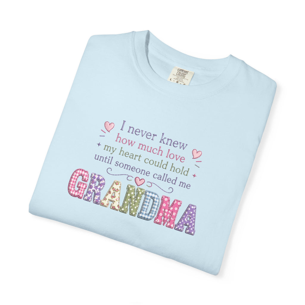 Grandma Floral Lettering T‑Shirt – "I Never Knew How Much Love" Mother's Day Gift