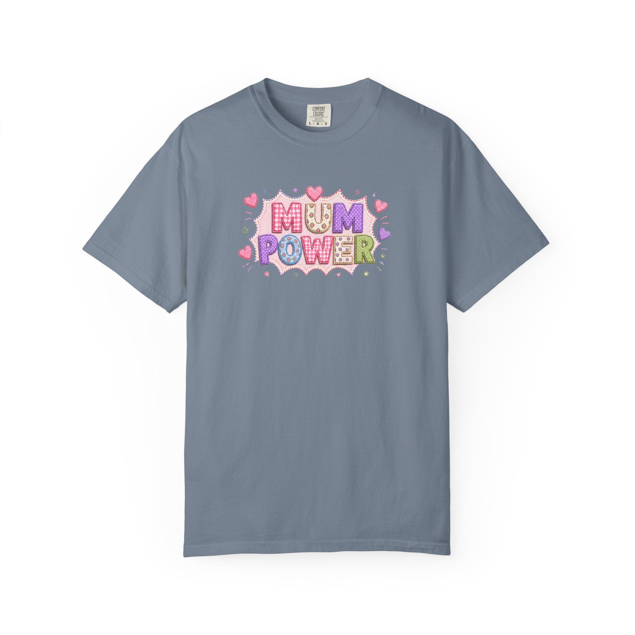 Mum Power T-Shirt — Cute Pink Heart Mothers Day Tee