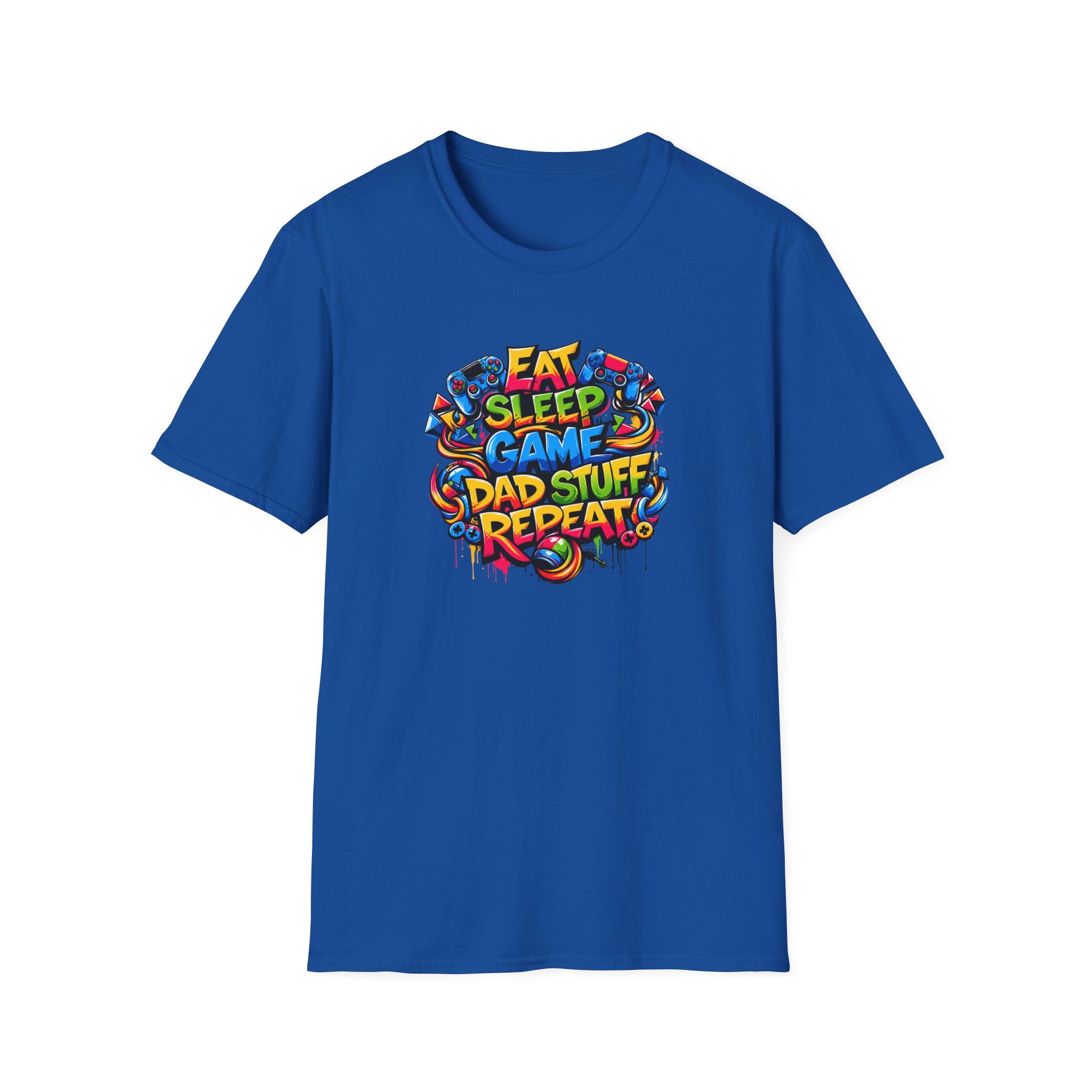 “Eat Sleep Game Dad Stuff Repeat” T-Shirt
