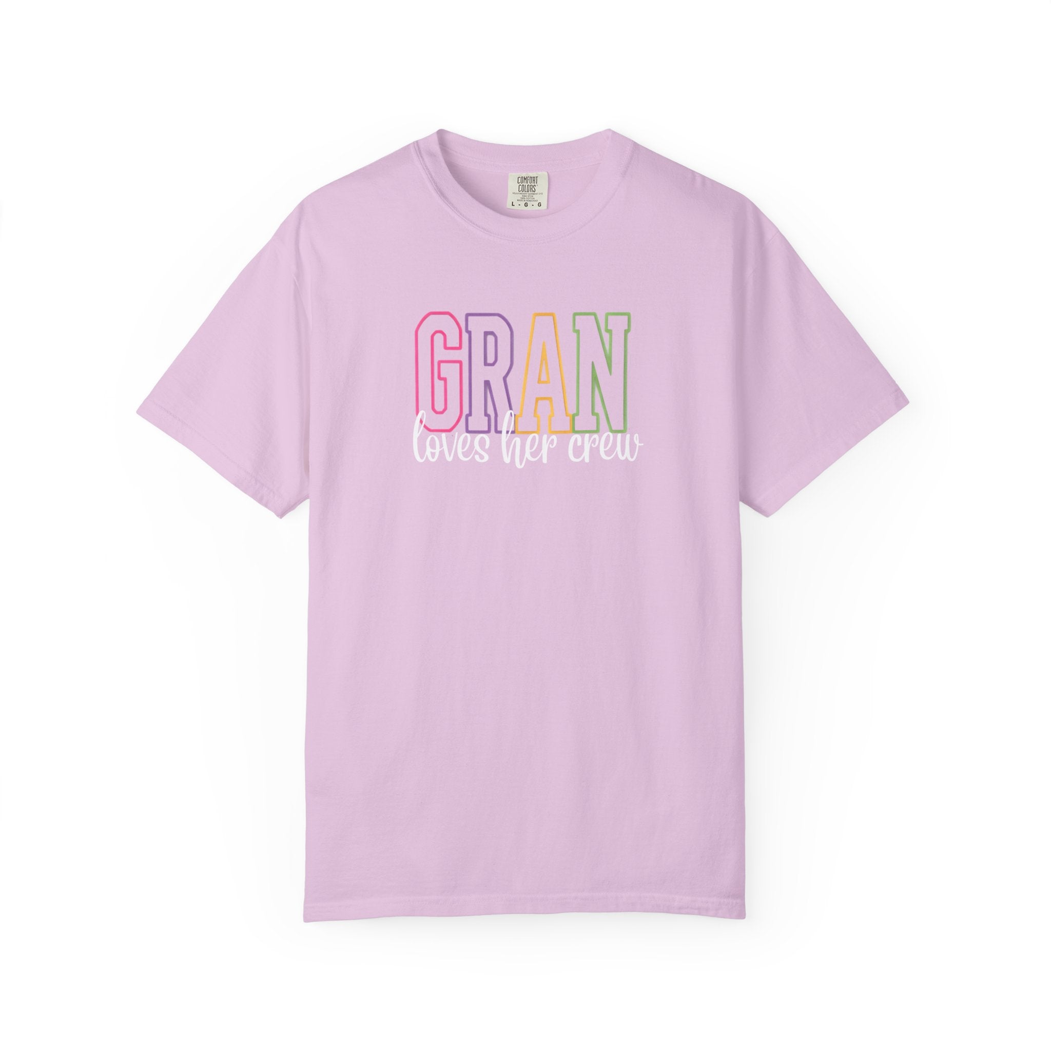 T-Shirt — "Gran Loves Her Crew" Pastel Grandma Tee