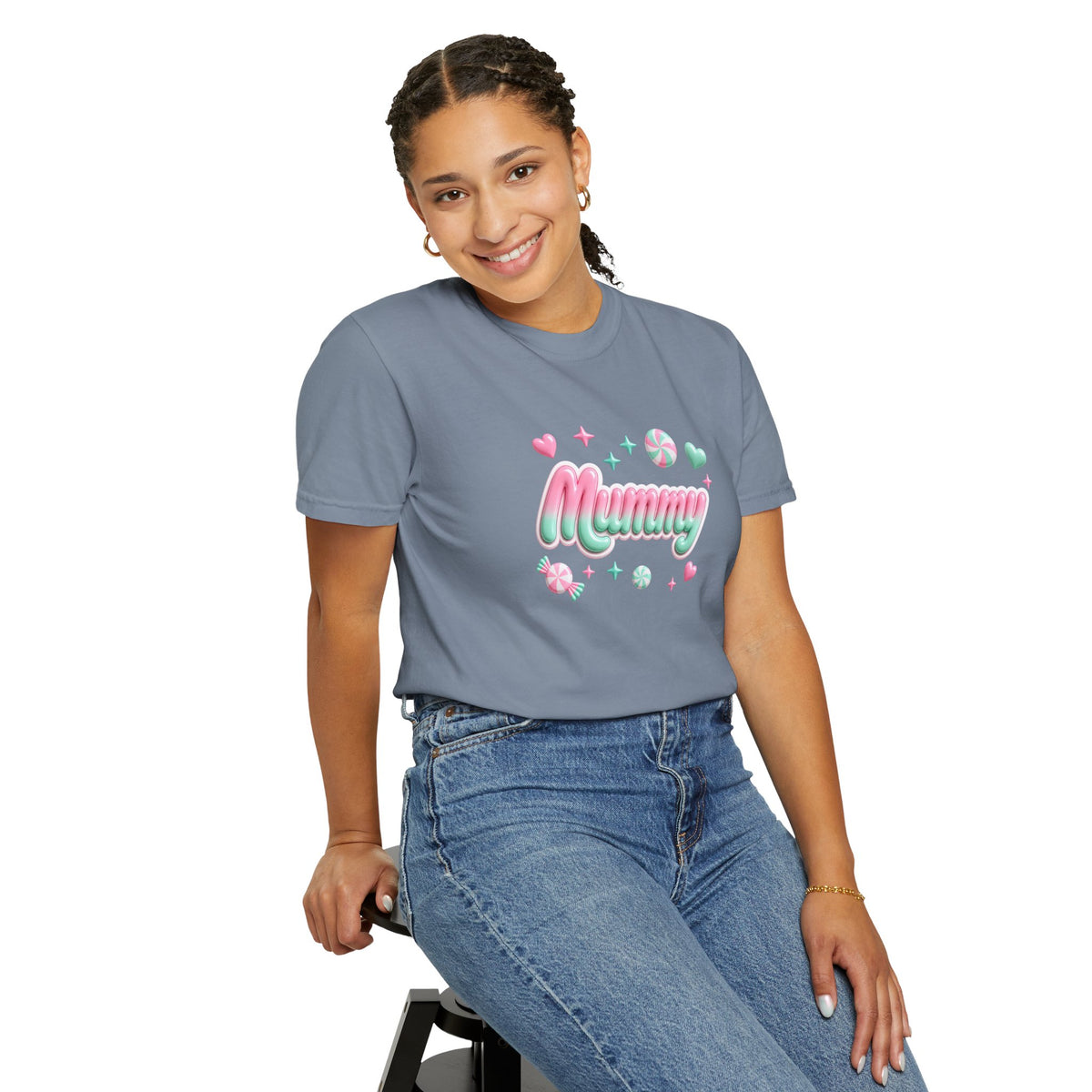 Mummy Pastel Candy Script T-Shirt