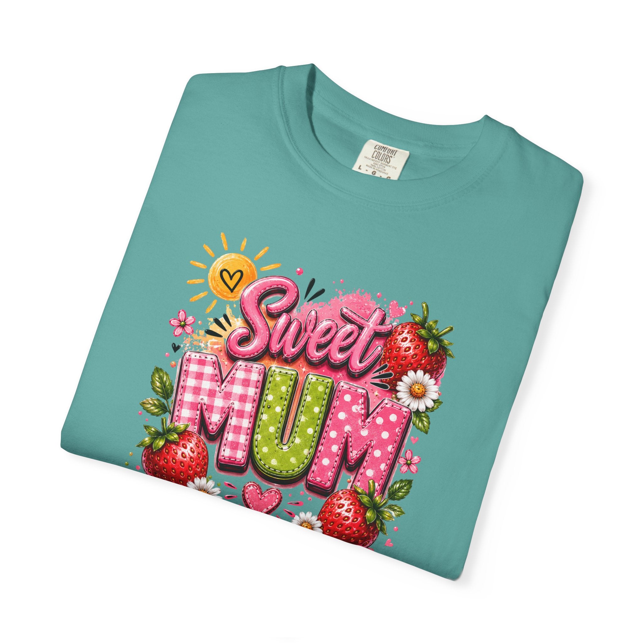 Sweet Mum T-Shirt — Floral Strawberry Mother's Day Tee