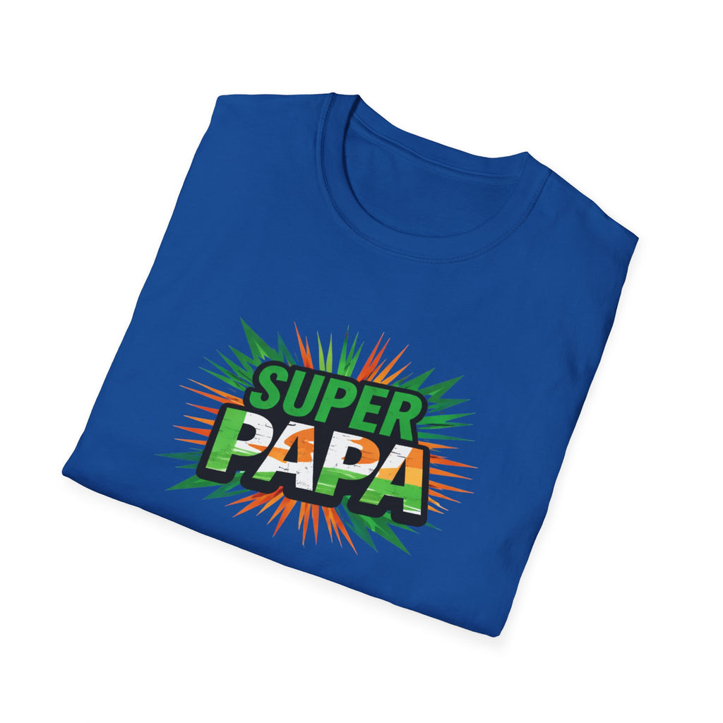 Super Papa Ireland Flag/Irish themed T-Shirt – Comic-Style Father’s Day Tee