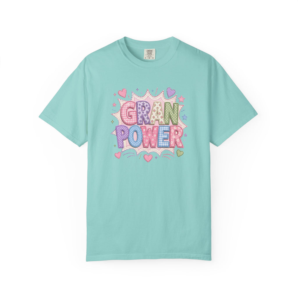 Gran Power T-Shirt — Cute Pastel 'Gran Power' Graphic Tee for Grandparents, Mother's Day Gift