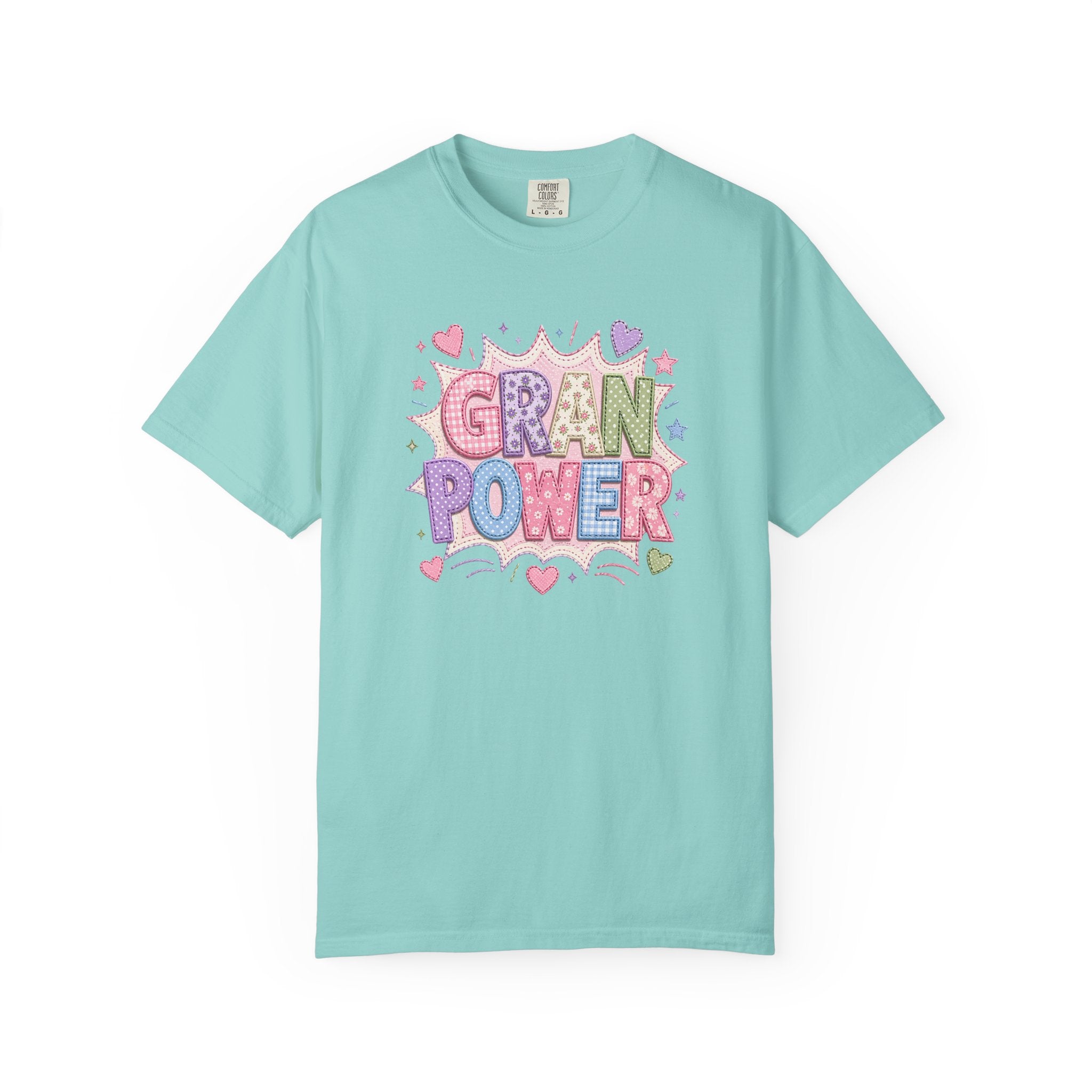 Gran Power T-Shirt — Cute Pastel 'Gran Power' Graphic Tee for Grandparents, Mother's Day Gift