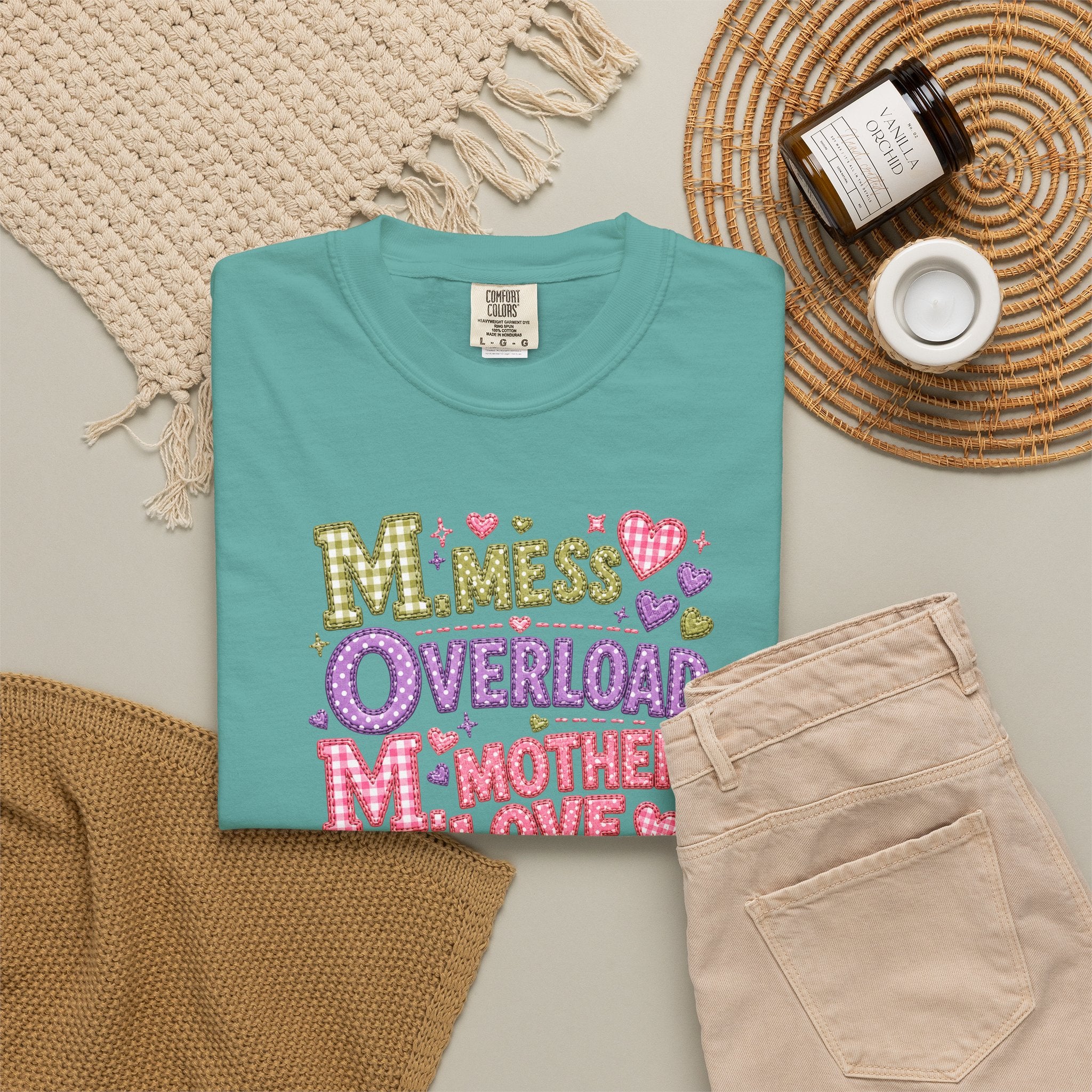 Mom Overload T-Shirt — Cute 'Mess Overload Mother Love' Mother's Day Tee