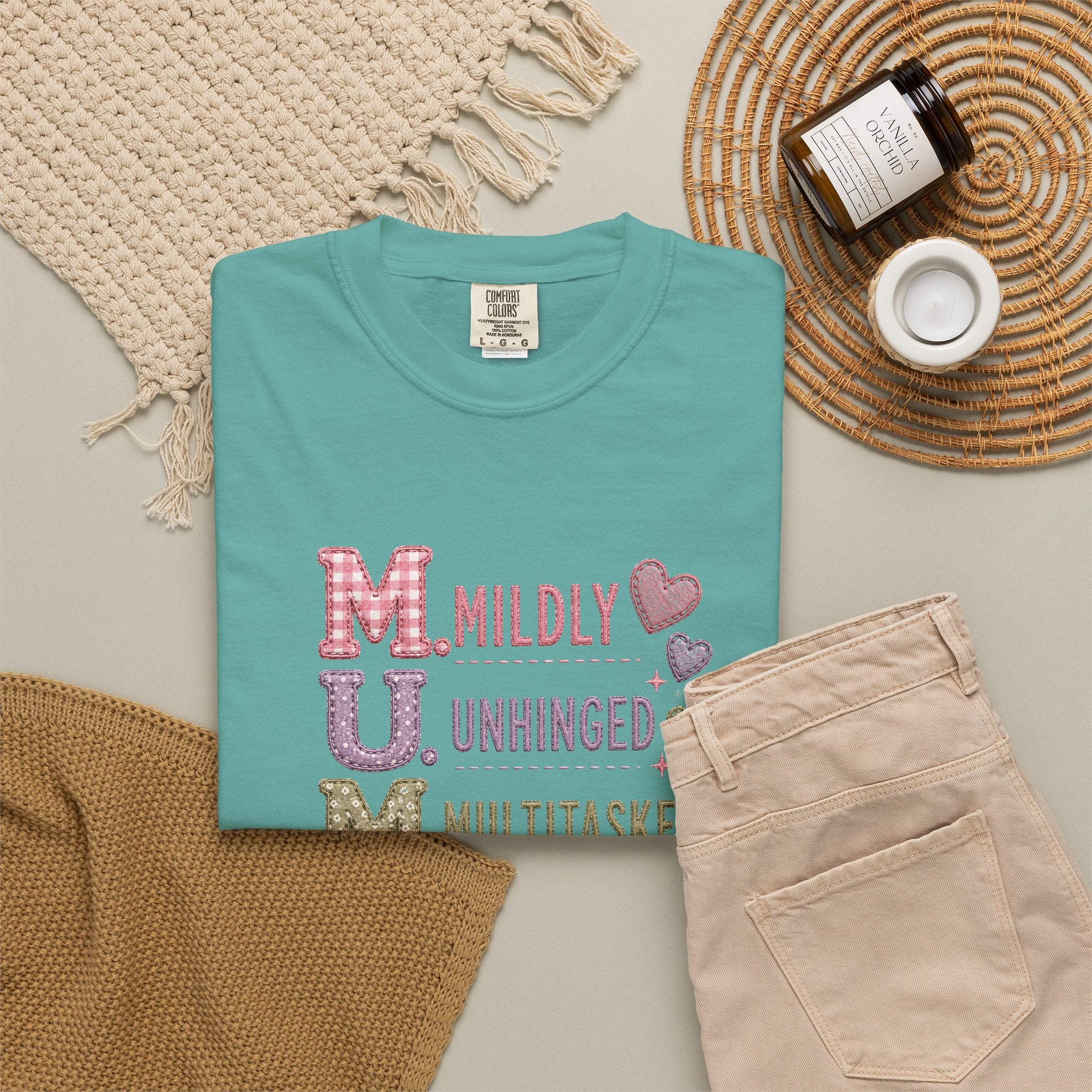 MUM Acronym T-Shirt – "Mildly Unhinged, Multitasker" Funny Mom Shirt