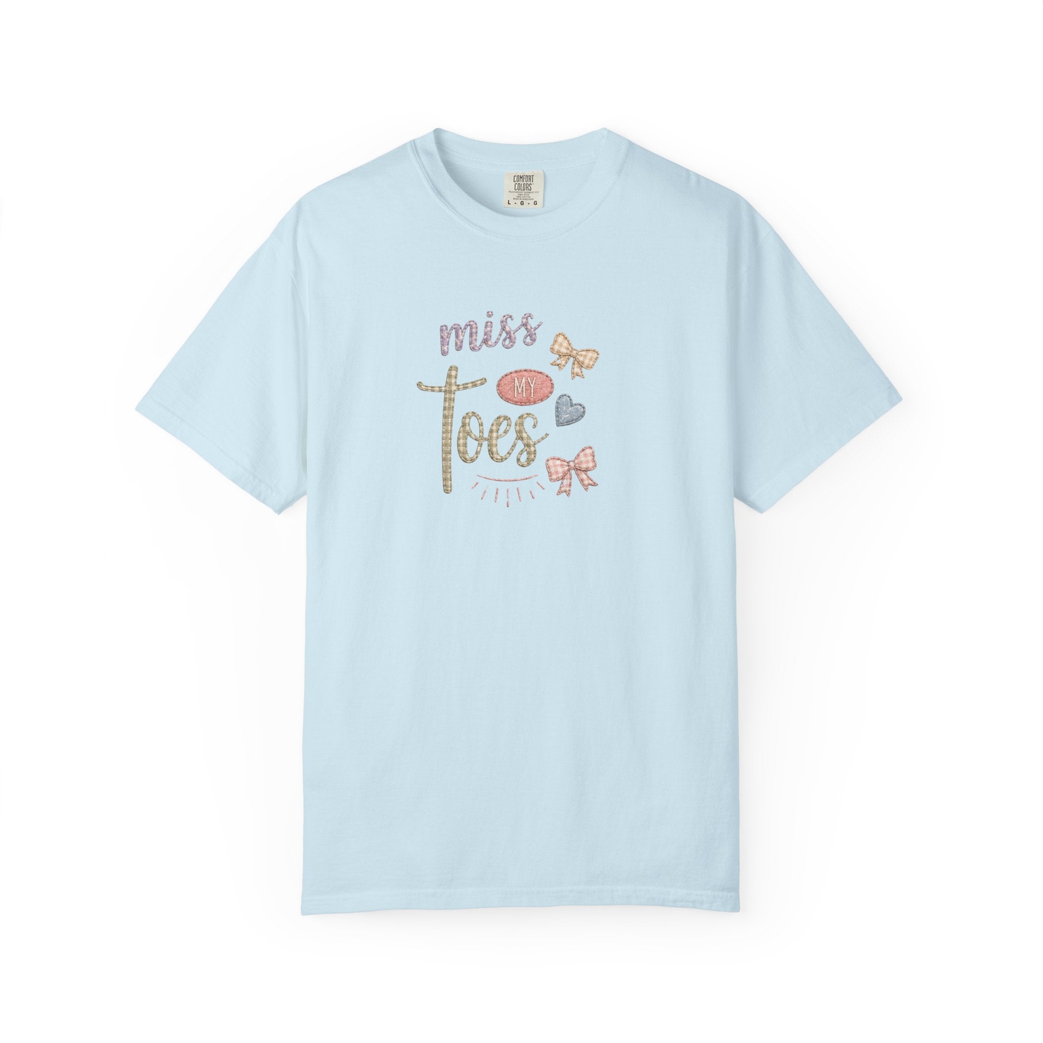 Miss My Toes Graphic T-Shirt – Cute Baby Feet & Bows Tee
