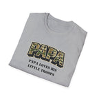 Papa Camo T-Shirt — "Papa Loves His Little Troops" Fathers Day Dad Tee