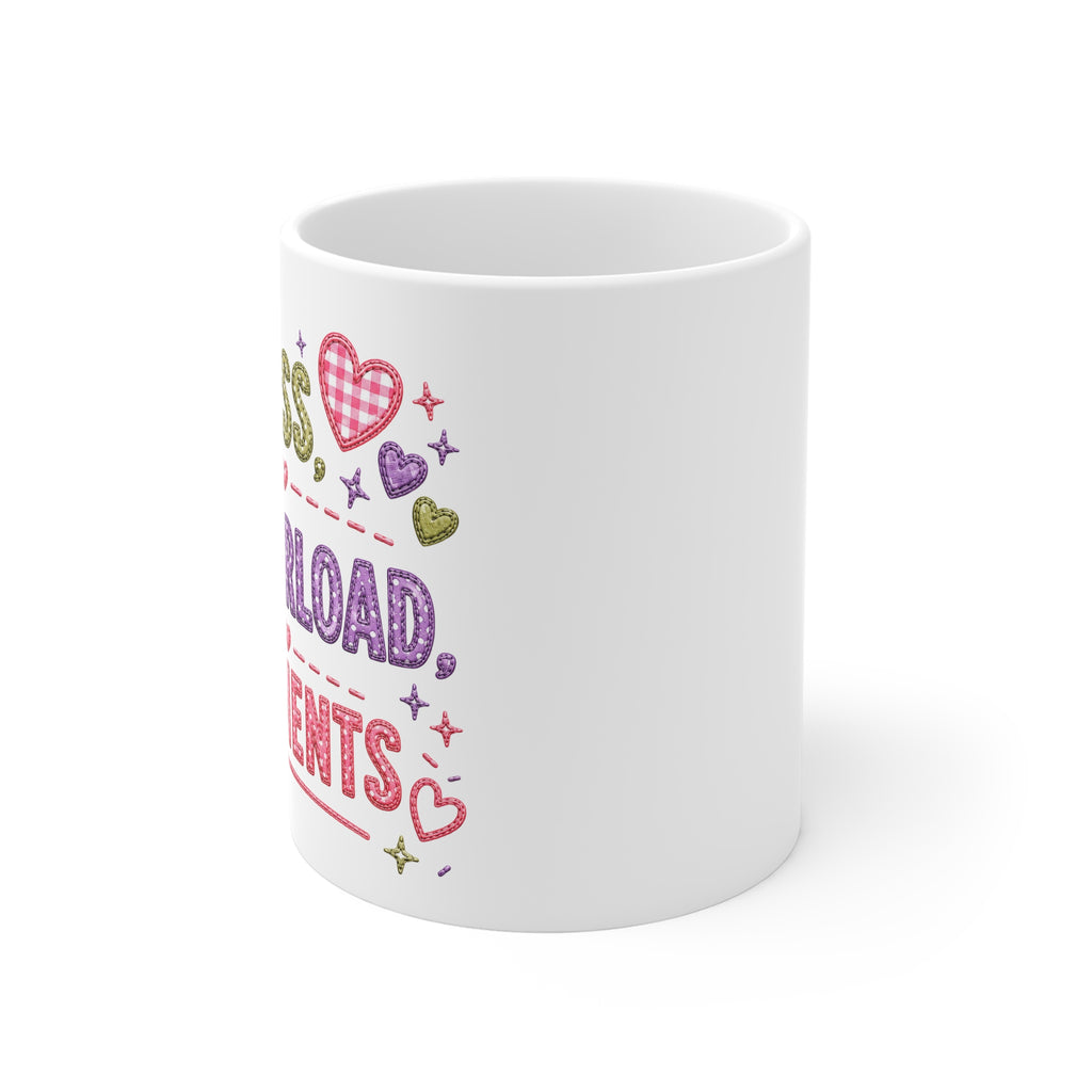 Mom Moments Mug — 'M.O.M. Mess, Overload, Moments' Cute Mother's Day Coffee Cup