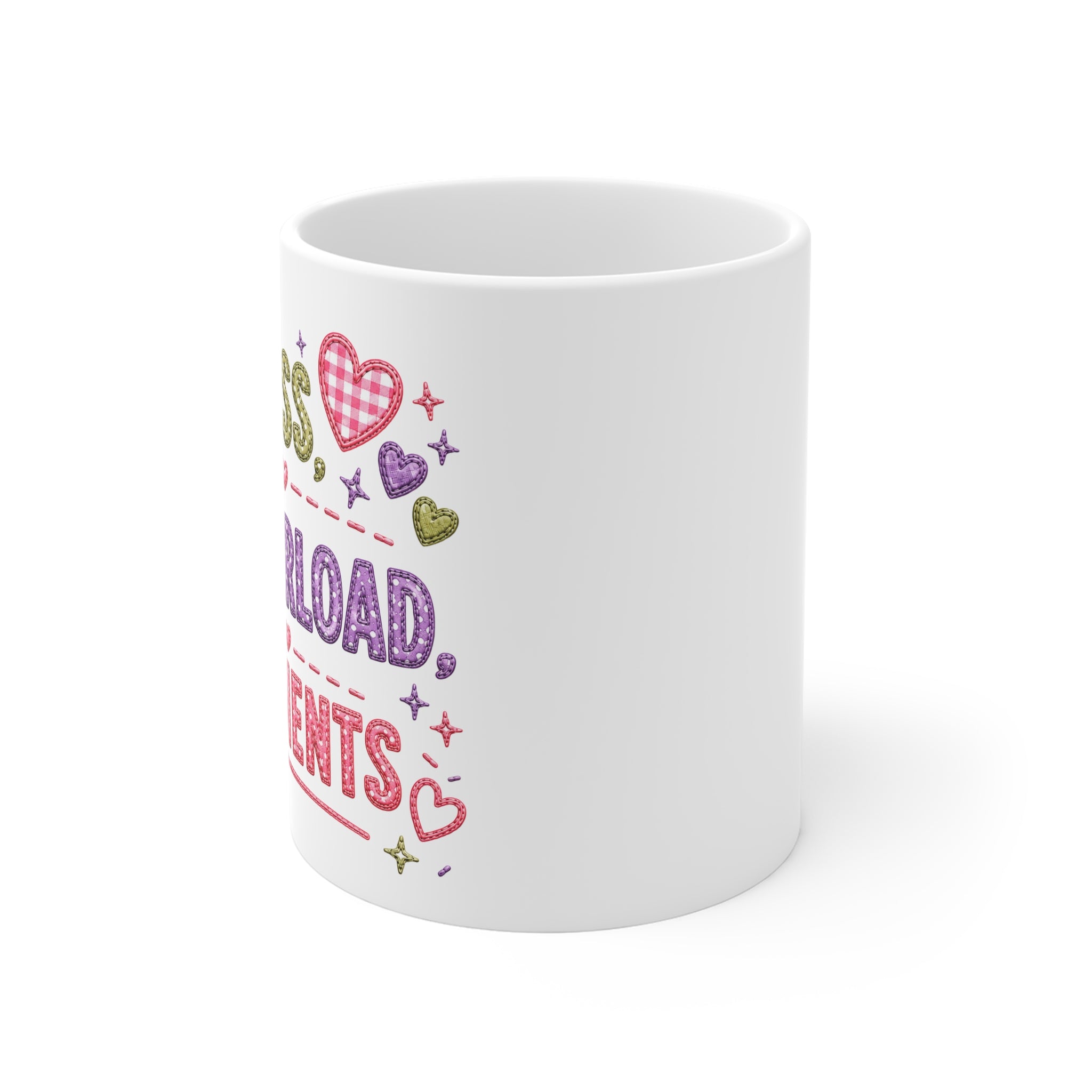Mom Moments Mug — 'M.O.M. Mess, Overload, Moments' Cute Mother's Day Coffee Cup