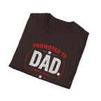 Promoted to Dad T-Shirt — New Dad Announcement Gift, Father’s Day Tee