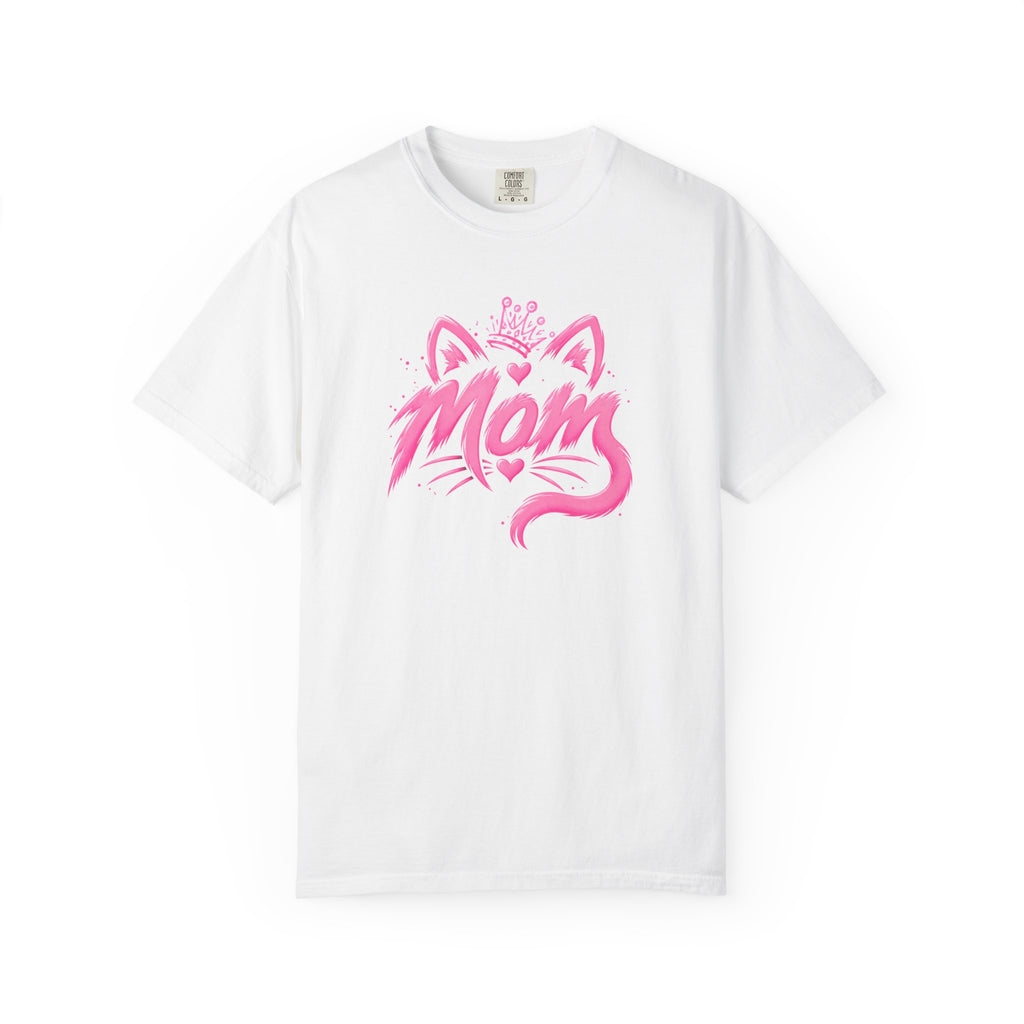 Mom Pink Crowned Cat T-Shirt