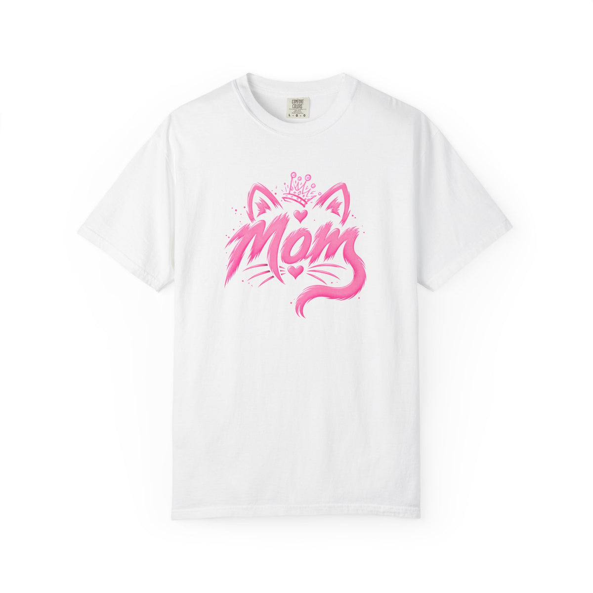 Mom Pink Crowned Cat T-Shirt