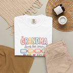 Grandma Loves Her Crew T-Shirt – Cute Pastel Grandma Family Tee
