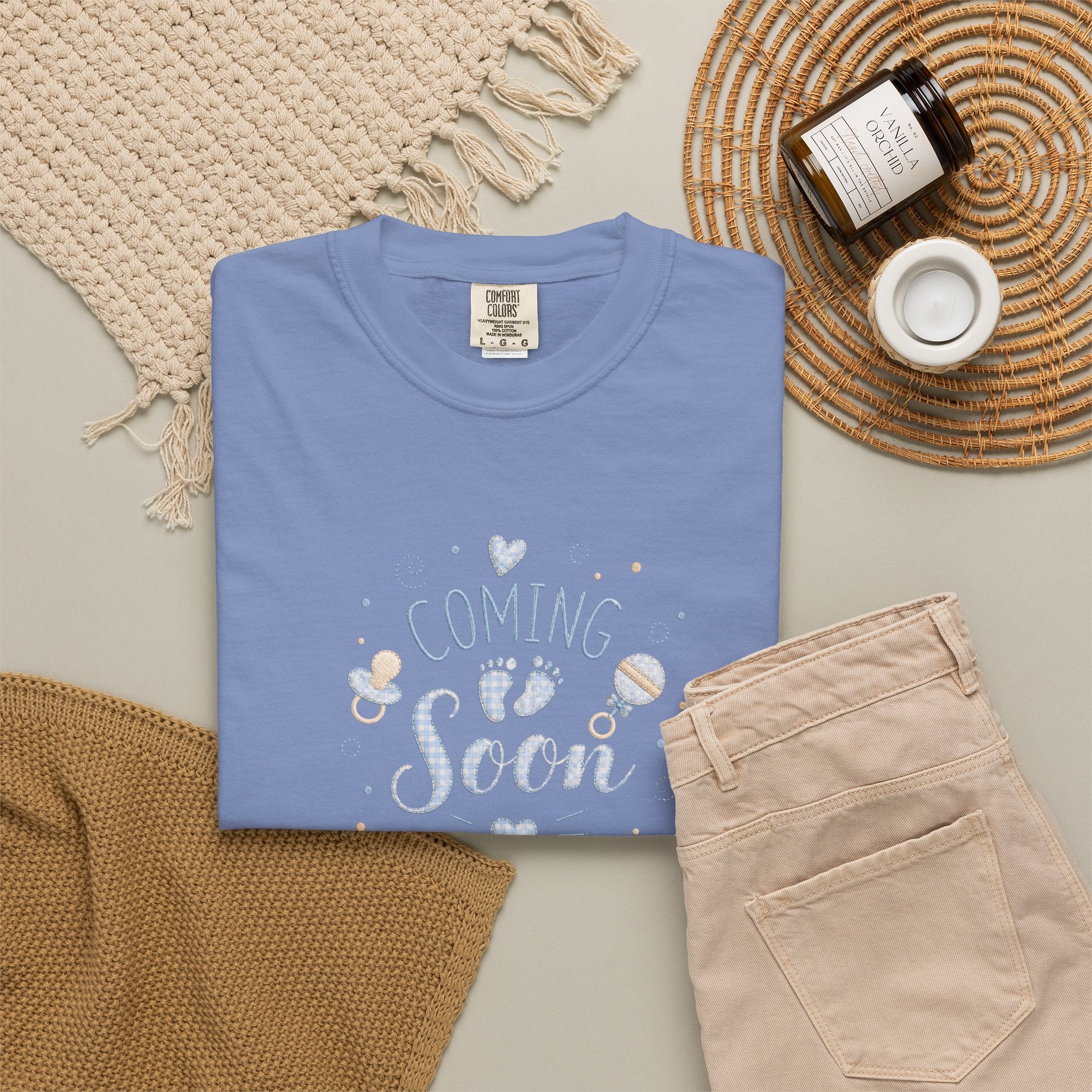 Coming Soon Baby T-Shirt — Gender Reveal Pregnancy Announcement Tee