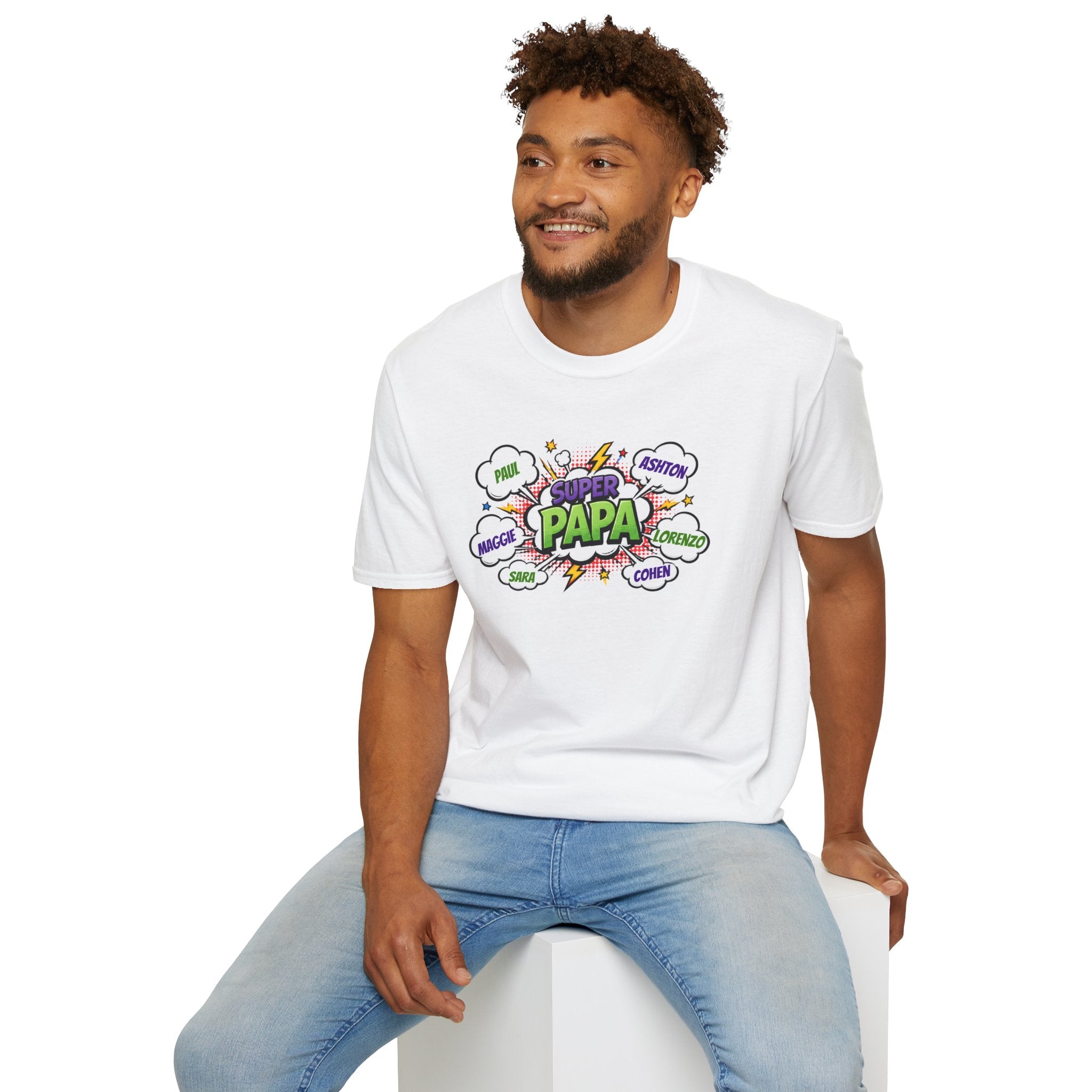 Super Papa Comic T-Shirt — Funny Father’s Day Gift