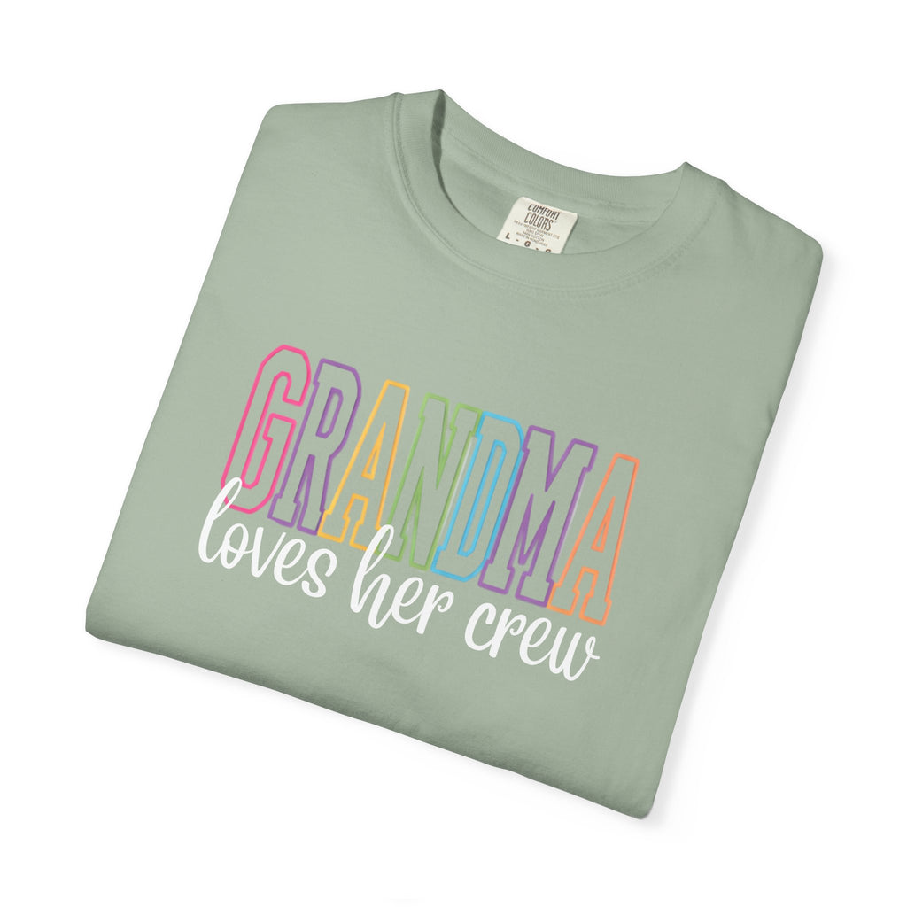 Grandma Pastel Rainbow T-Shirt — 'GRANDMA' Retro Lettering Tee