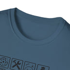 Funny Grandad T-Shirt — Spoils Grandchildren, Loves Biscuits & Hugs