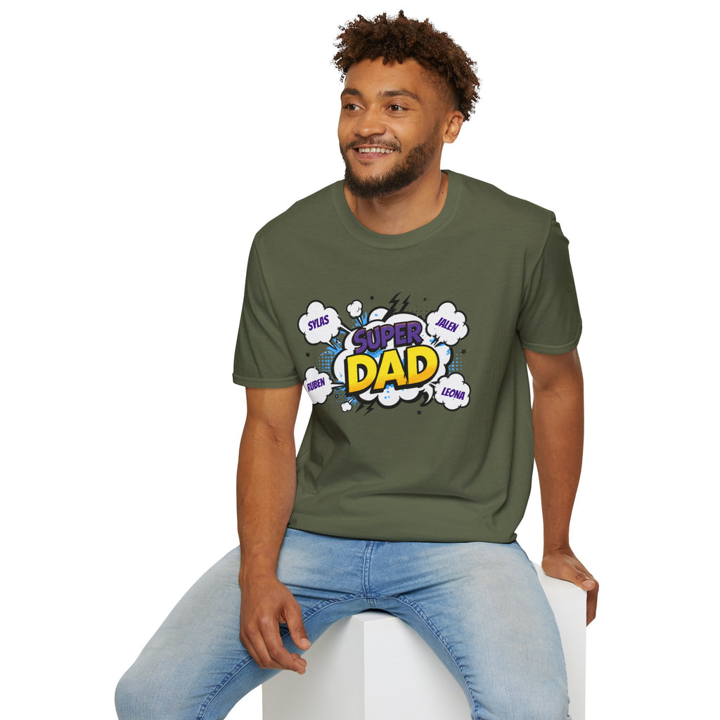 Super Dad Comic Graphic T-Shirt — Father’s Day Gift Tee