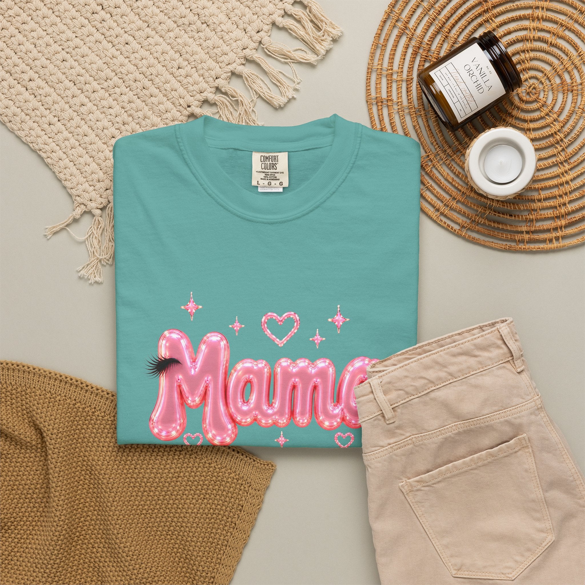 MAMA Pink Balloon Eyelashes T-Shirt
