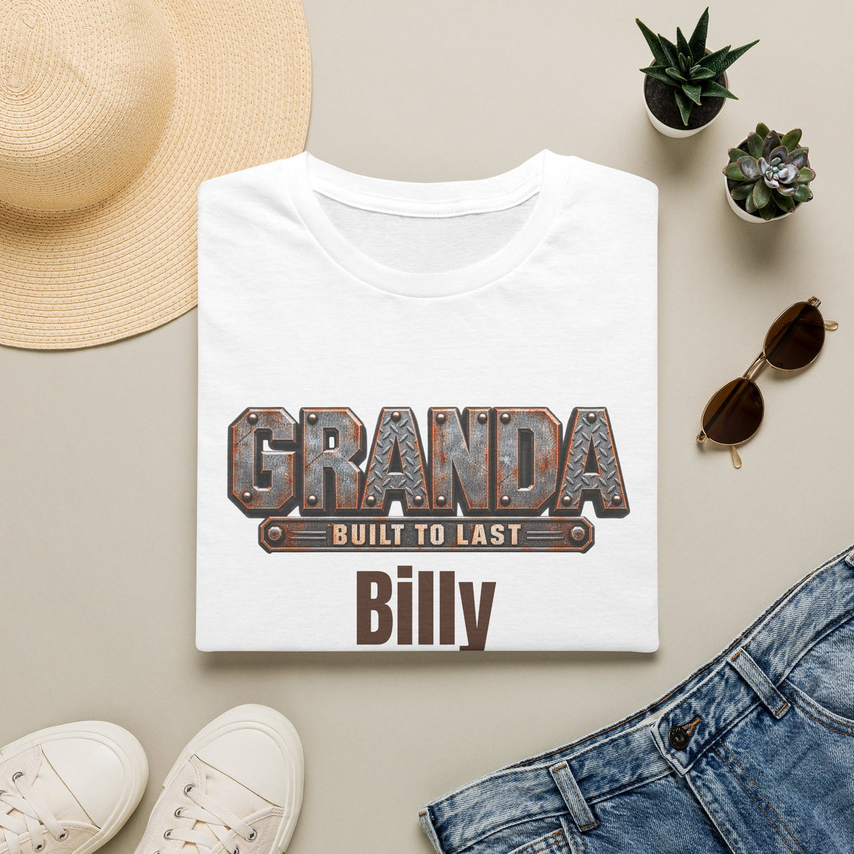 Granda "Built to Last" T-Shirt — Personalise