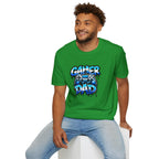 Gamer Dad T-Shirt — Blue Controller T-shirt