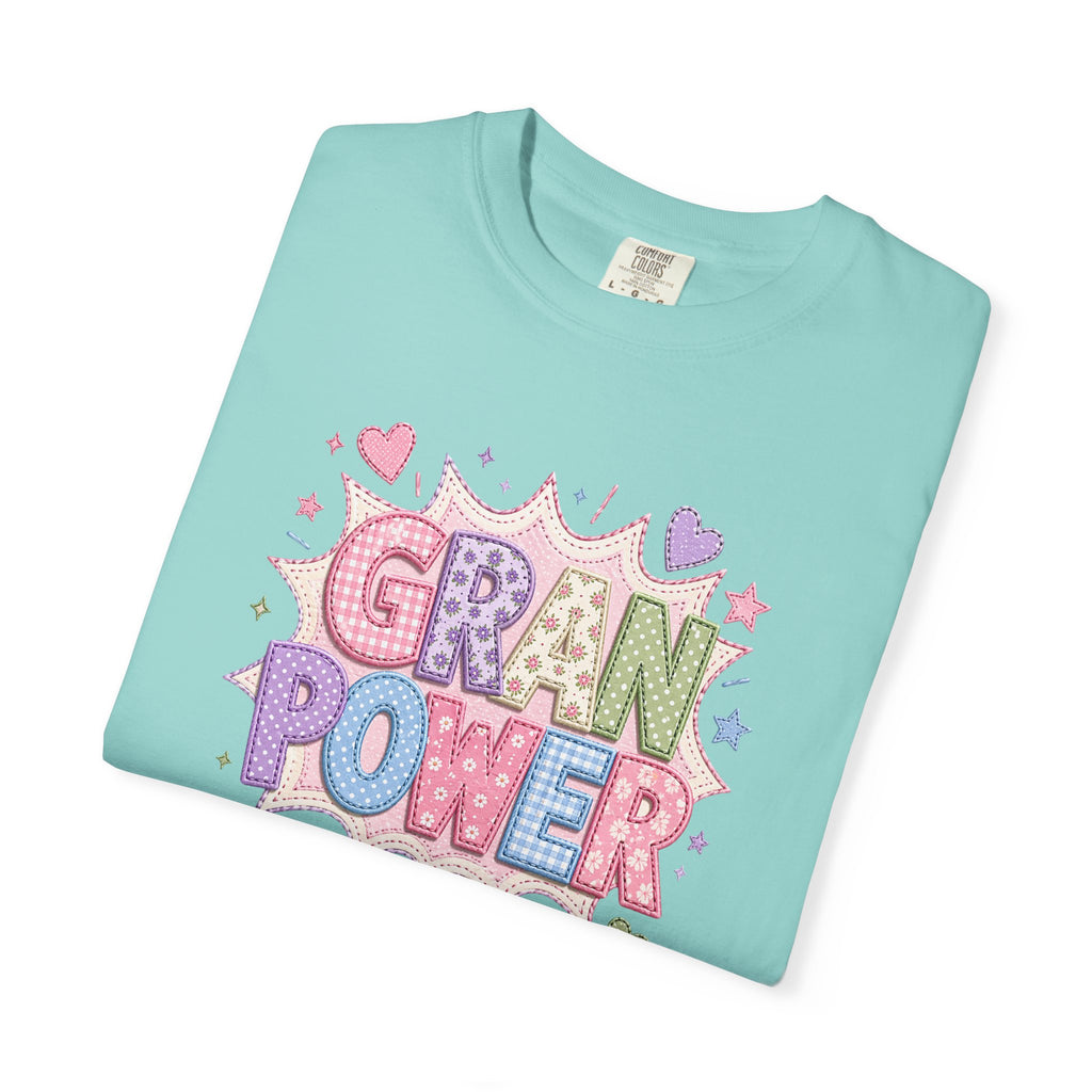 Gran Power T-Shirt — Cute Pastel 'Gran Power' Graphic Tee for Grandparents, Mother's Day Gift