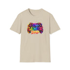 Gamer Dad Colourful Controller Design T-Shirt