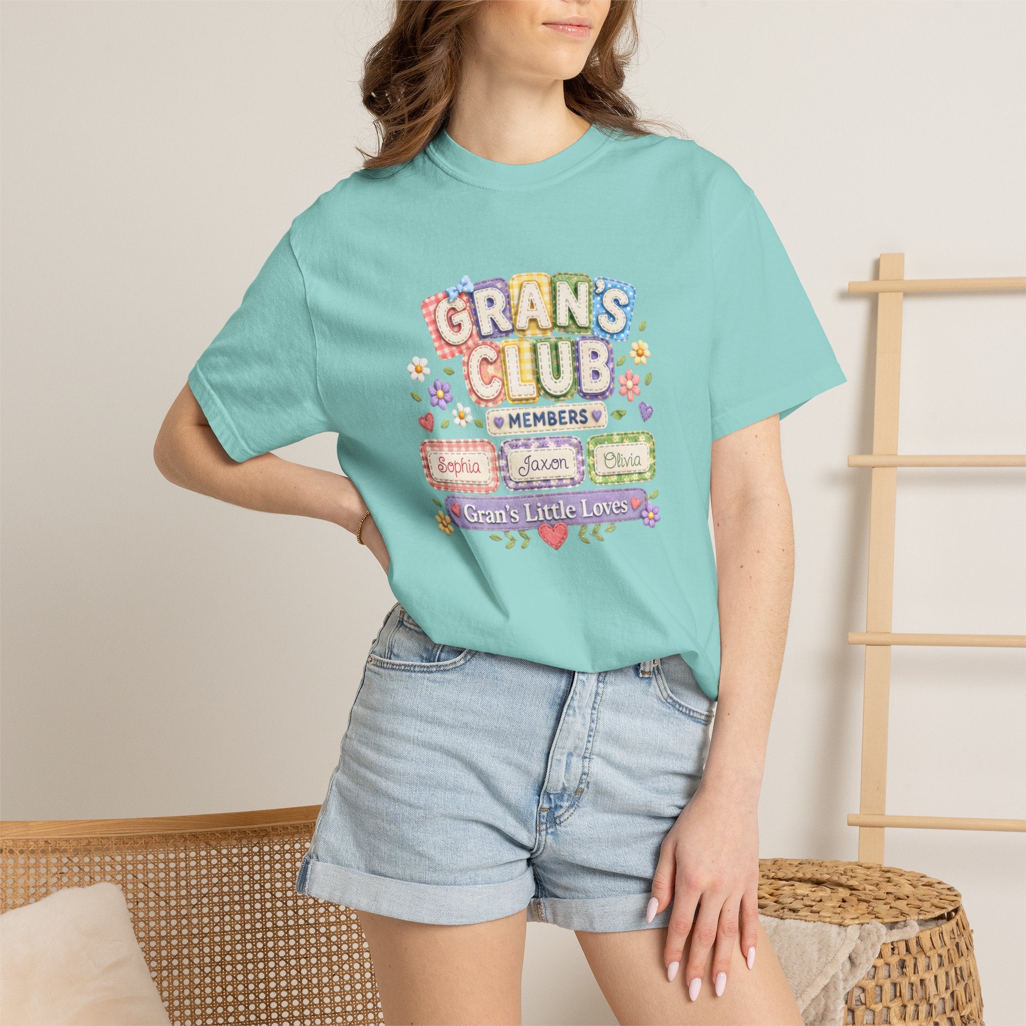 Grans Club T-Shirt – Personalized ‘Grans Club’ Family Names Tee