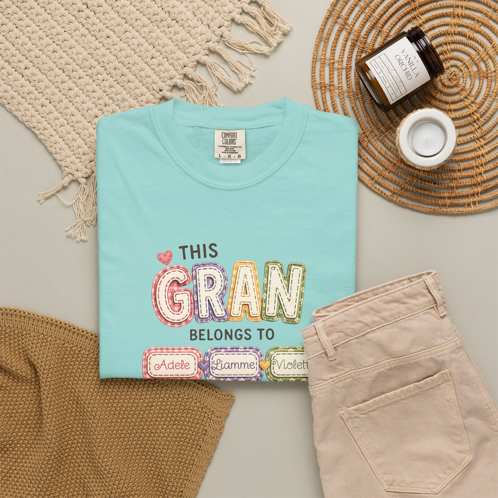 Gran Belongs To T-Shirt — Personalized "This Gran Belongs To" Family Names Tee