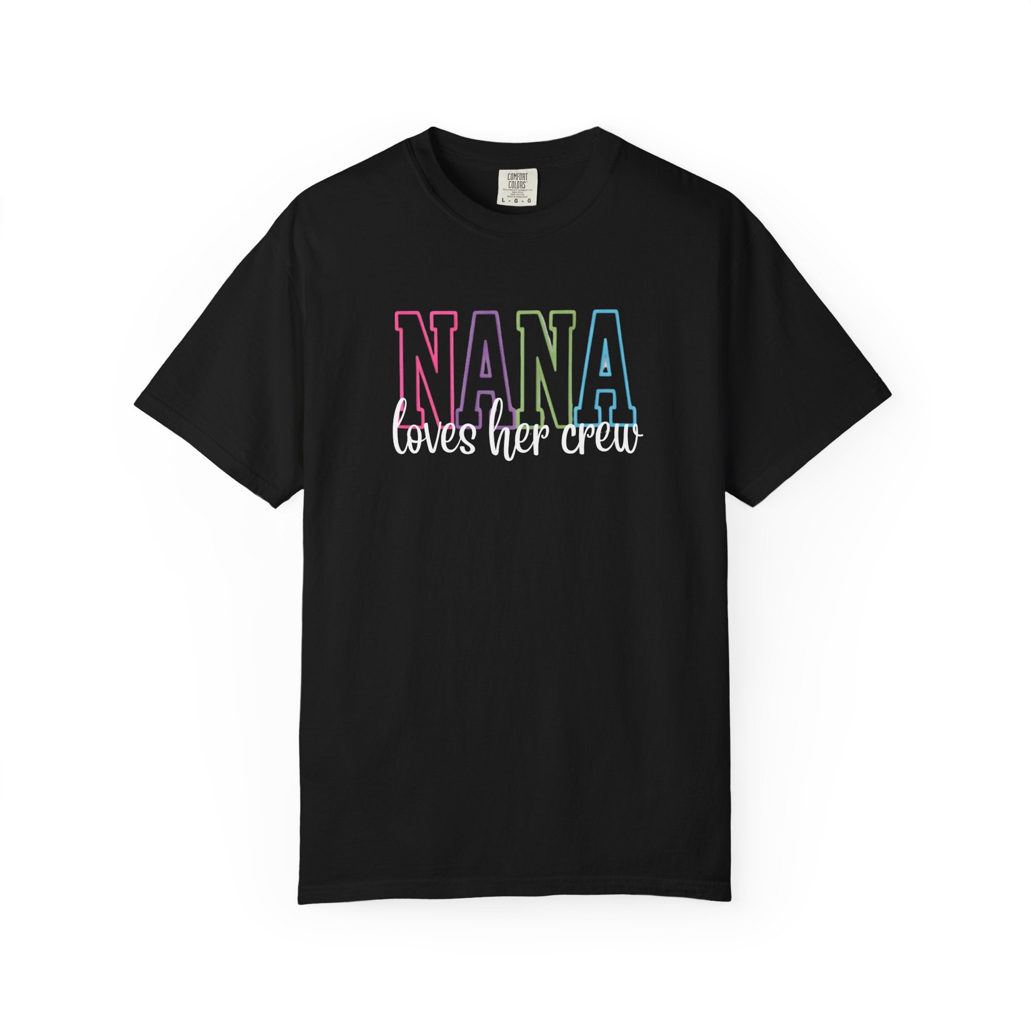 NANA loves her crew T-Shirt — Grandma Matching Family Tee